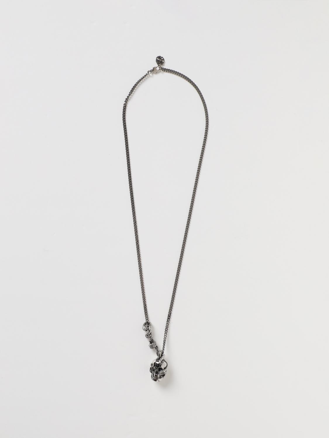 MCQUEEN GIOIELLO: Collana McQueen in ottone, Argento - Img 1