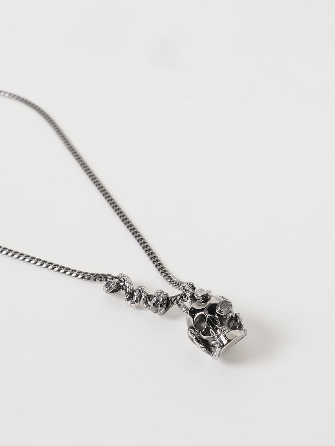 MCQUEEN GIOIELLO: Collana McQueen in ottone, Argento - Img 2