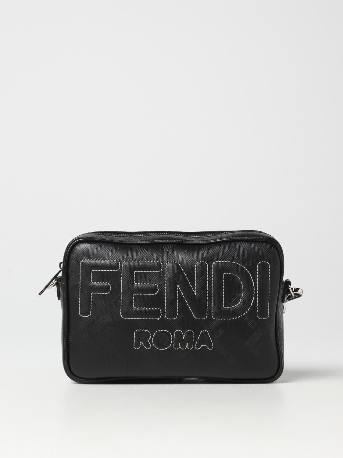 Roma Fenditasche FENDI: Tasche Herren Schwarz Fendi Umhängetasche