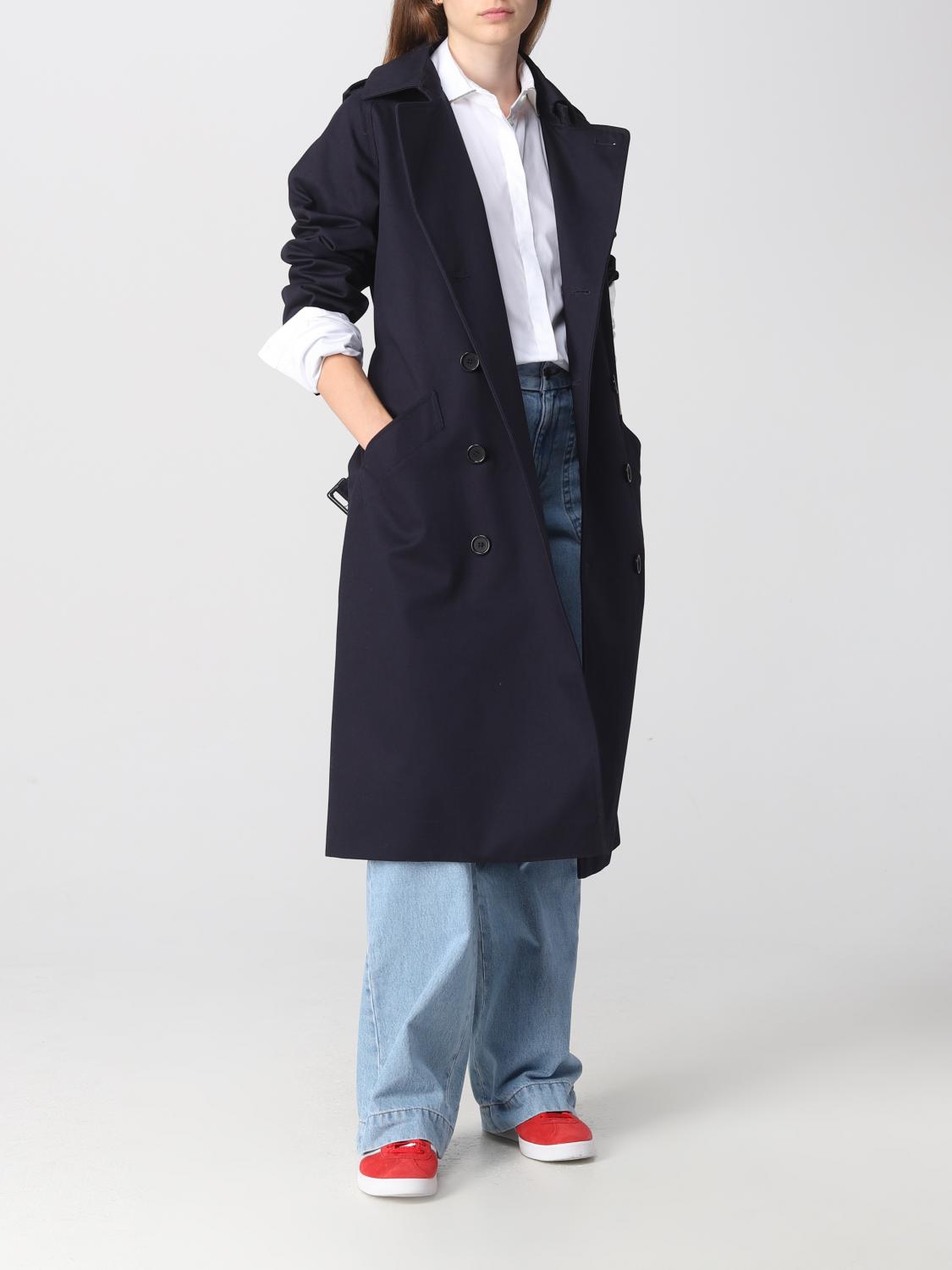 A.P.C.：コート レディース - ブルー | GIGLIO.COMオンラインのA.P.C.