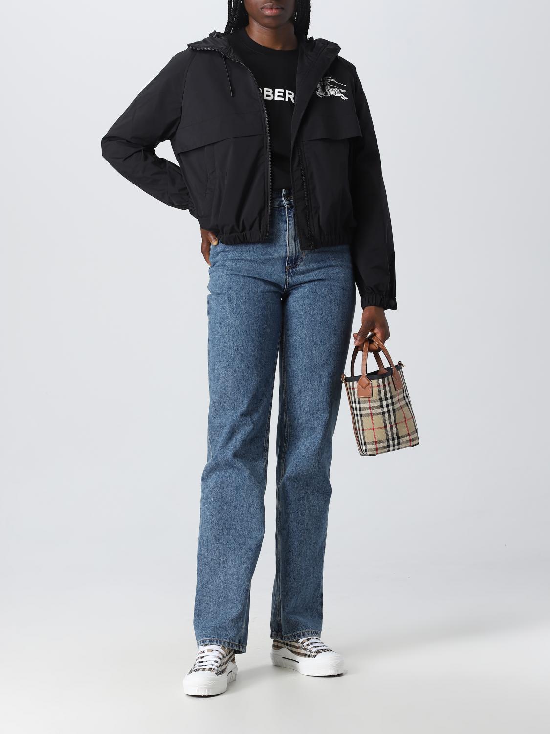 BURBERRY BORSA MINI: Borsa London Burberry in canvas check , Beige - Img 2