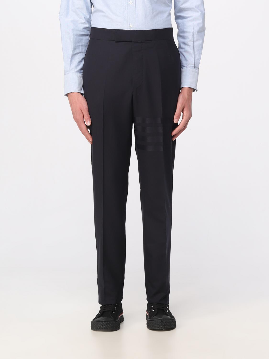 THOM BROWNE PANTALONE: Pantalone Thom Browne in lana, Blue 1 - Img 1