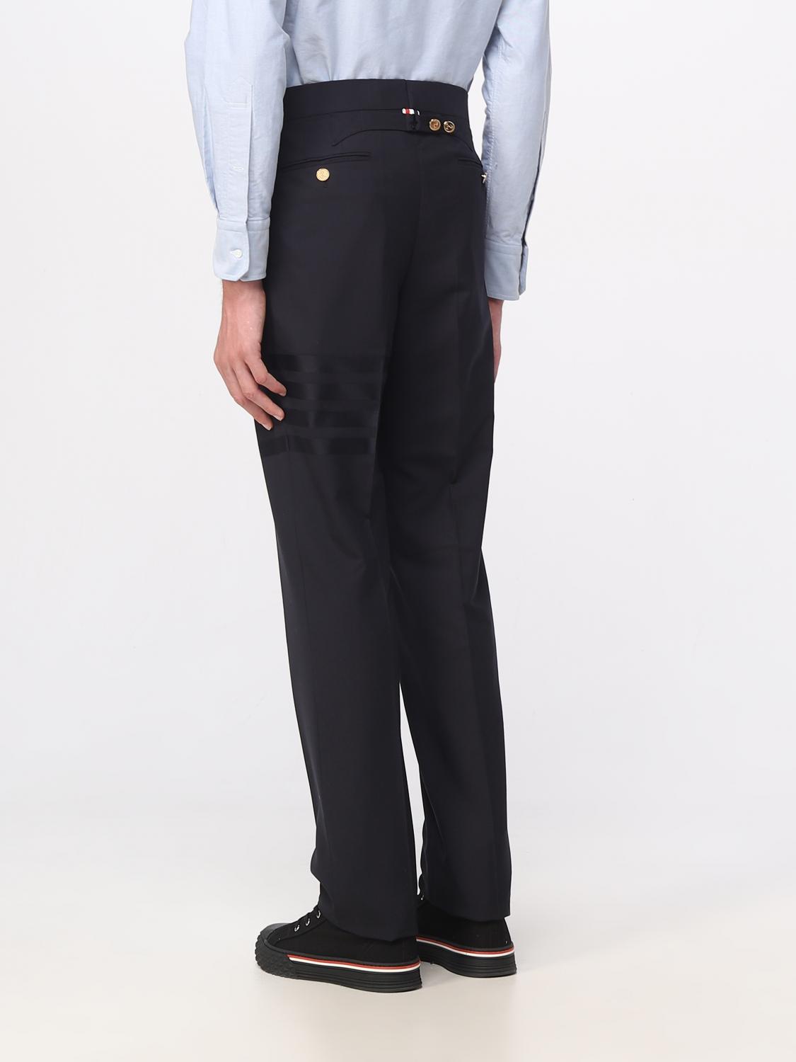 THOM BROWNE PANTALONE: Pantalone Thom Browne in lana, Blue 1 - Img 3