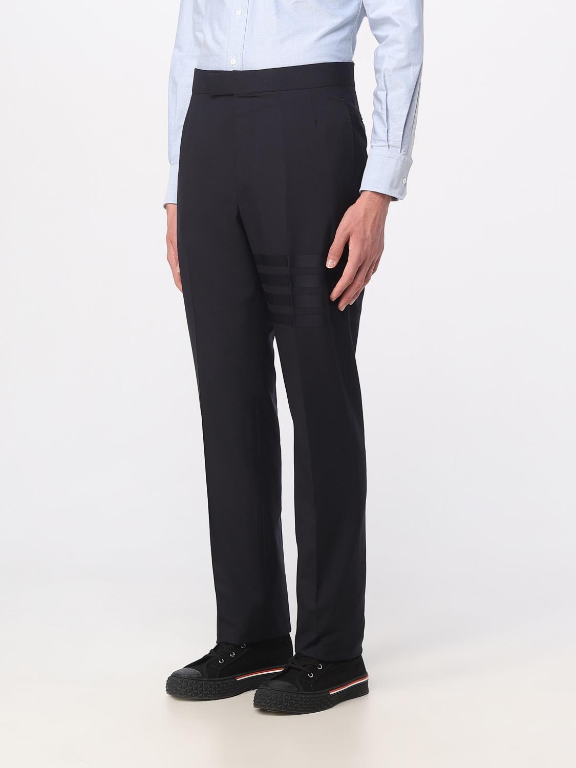 THOM BROWNE PANTALONE: Pantalone Thom Browne in lana, Blue 1 - Img 4