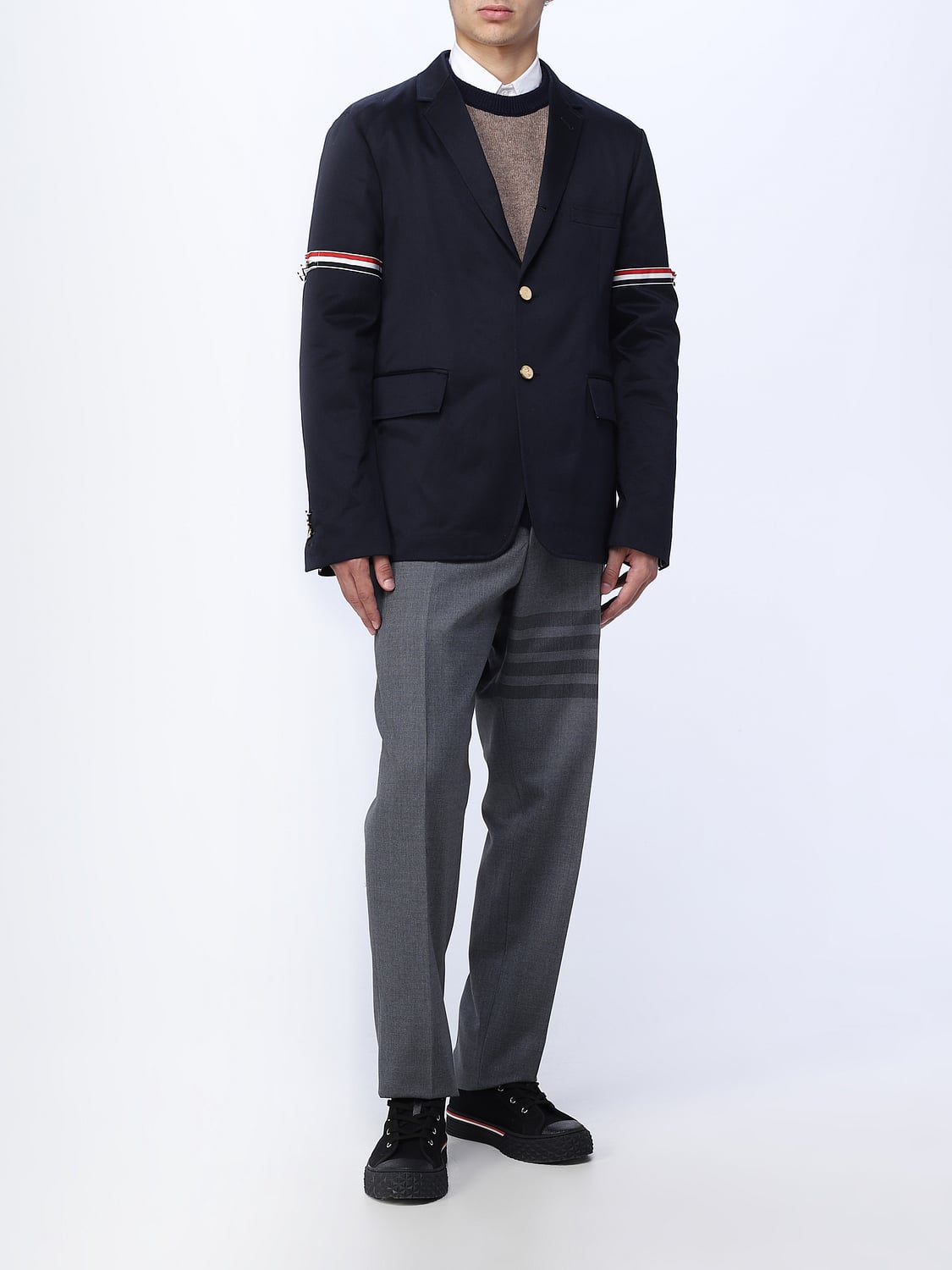 THOM BROWNE SWEATER: Thom Browne sweater in wool, Brown - Img 2