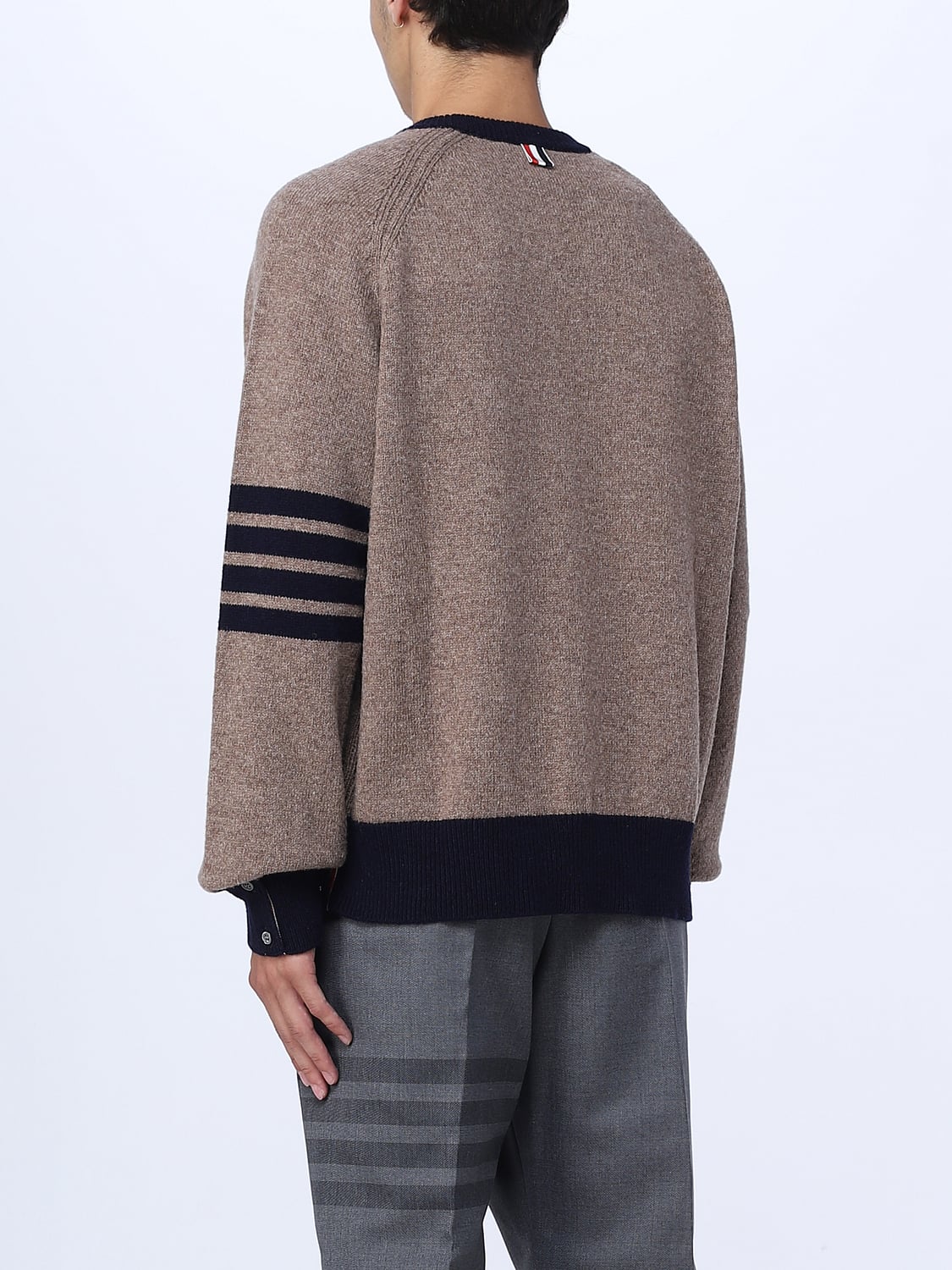 THOM BROWNE SWEATER: Thom Browne sweater in wool, Brown - Img 3
