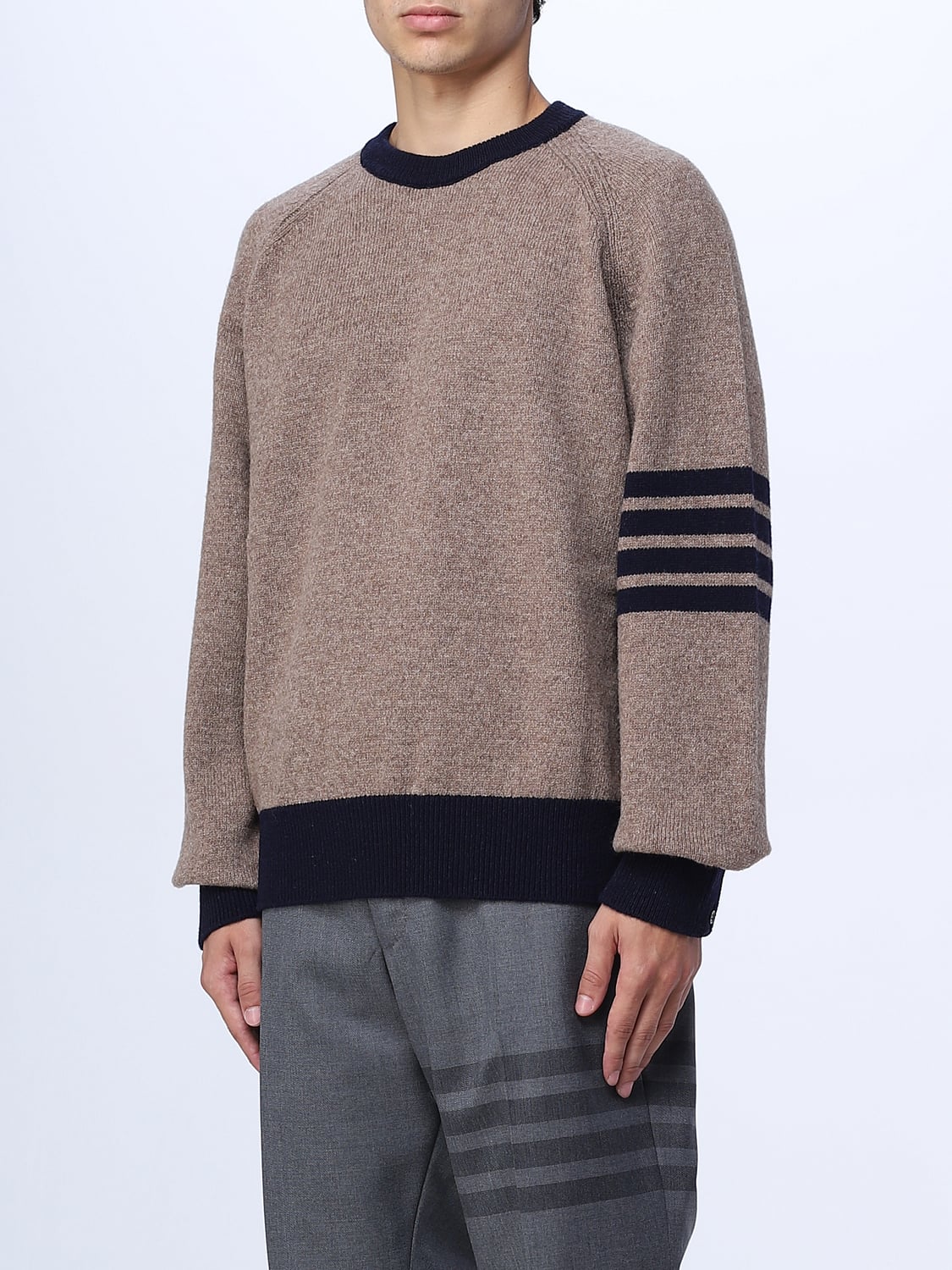 THOM BROWNE SWEATER: Thom Browne sweater in wool, Brown - Img 4