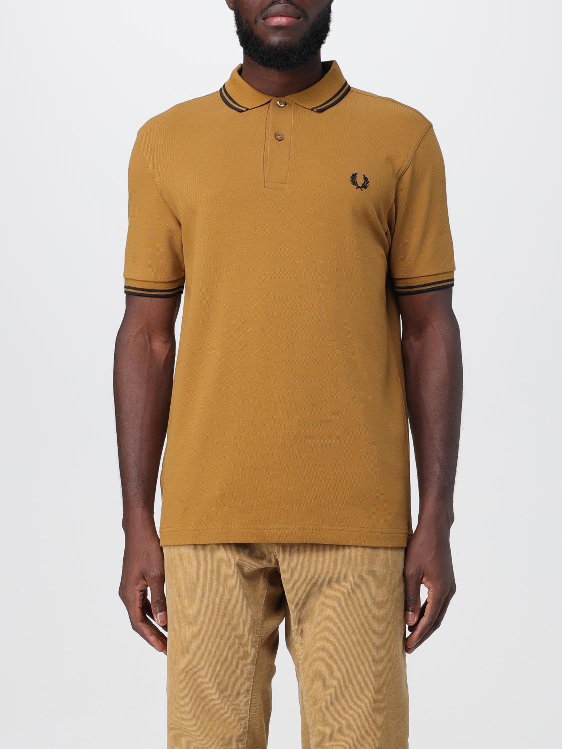 FRED PERRY:ポロシャツ メンズ - キャメル | GIGLIO.COM FRED PERRY:ポロシャツ メンズ - キャメル | GIGLIO.COM