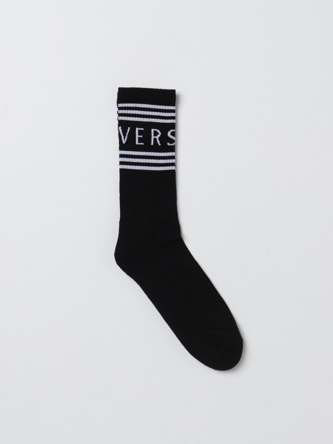 VERSACE CALCETINES: Calcetines hombre Versace, Negro - Img 1