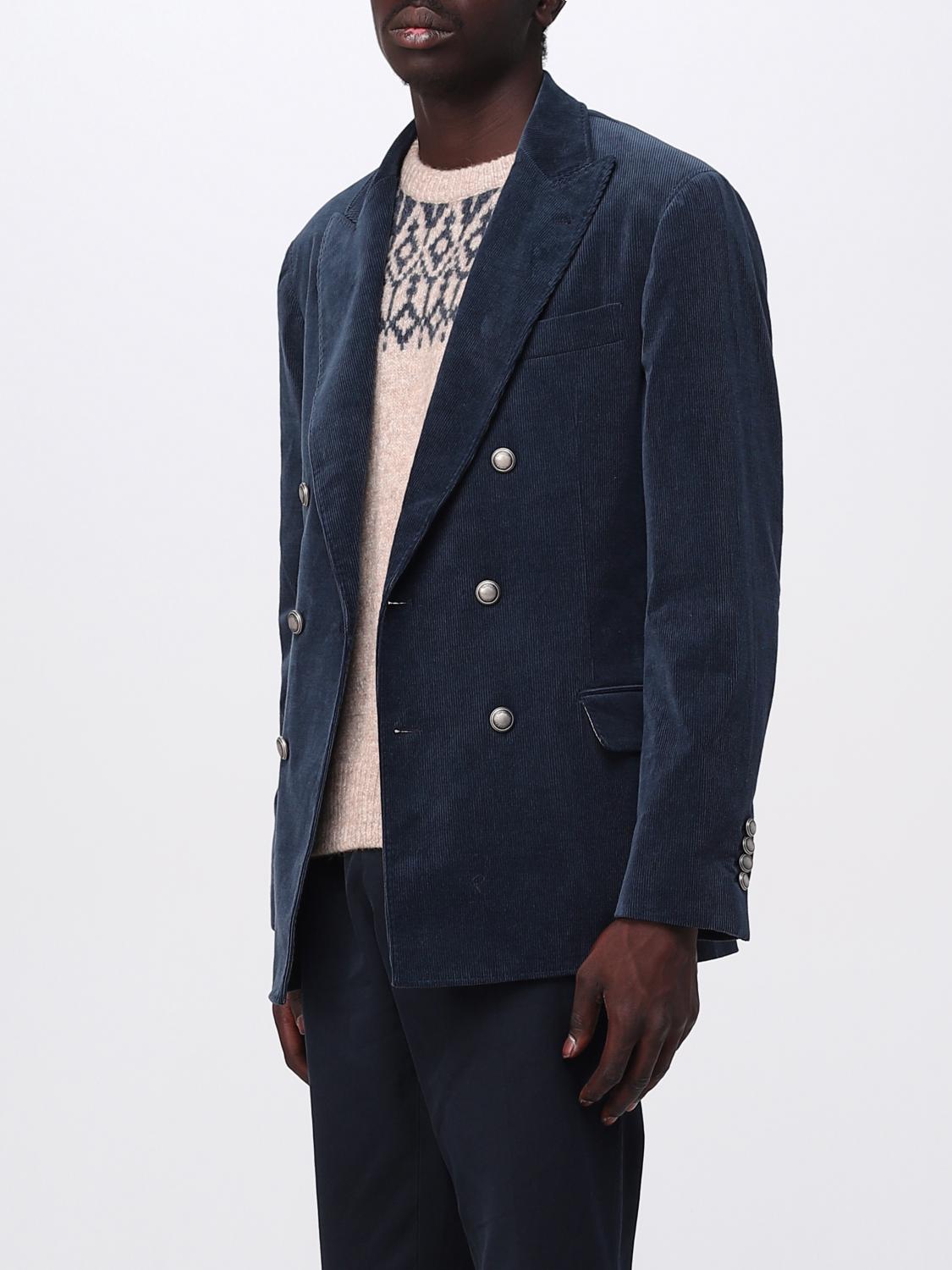 BRUNELLO CUCINELLI BLAZER: Jacket men Brunello Cucinelli, Indigo - Img 3