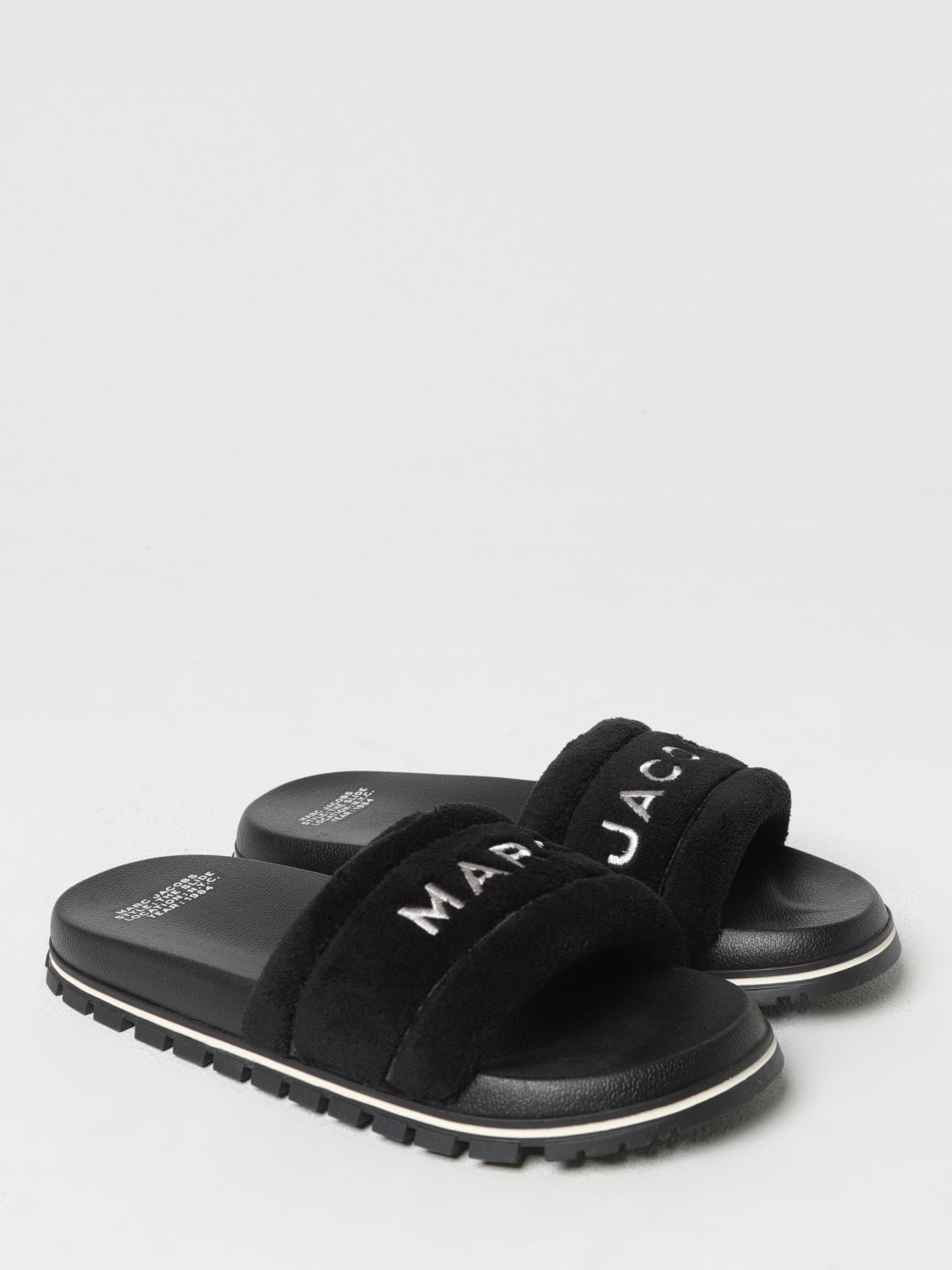 Marc Jacobs sandals in rubber and cotton terry - Black | M9002381