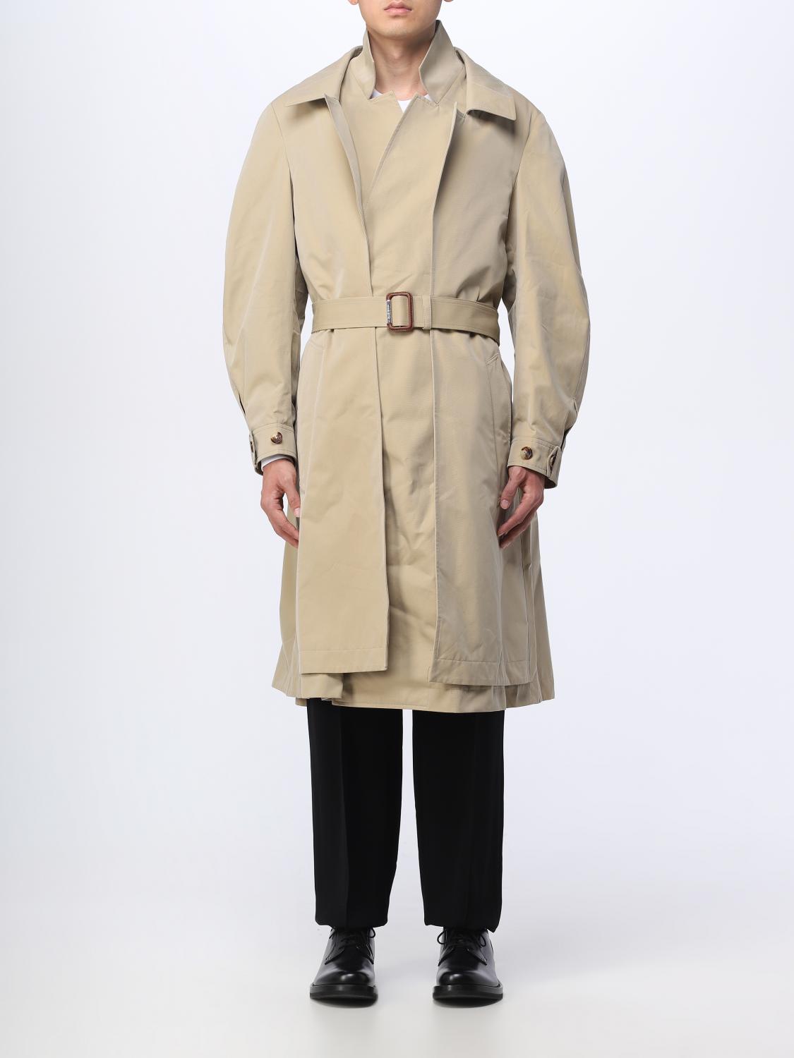 McQueen トレンチコート メンズ - ベージュ | 745744QVS35 | GIGLIO.COM