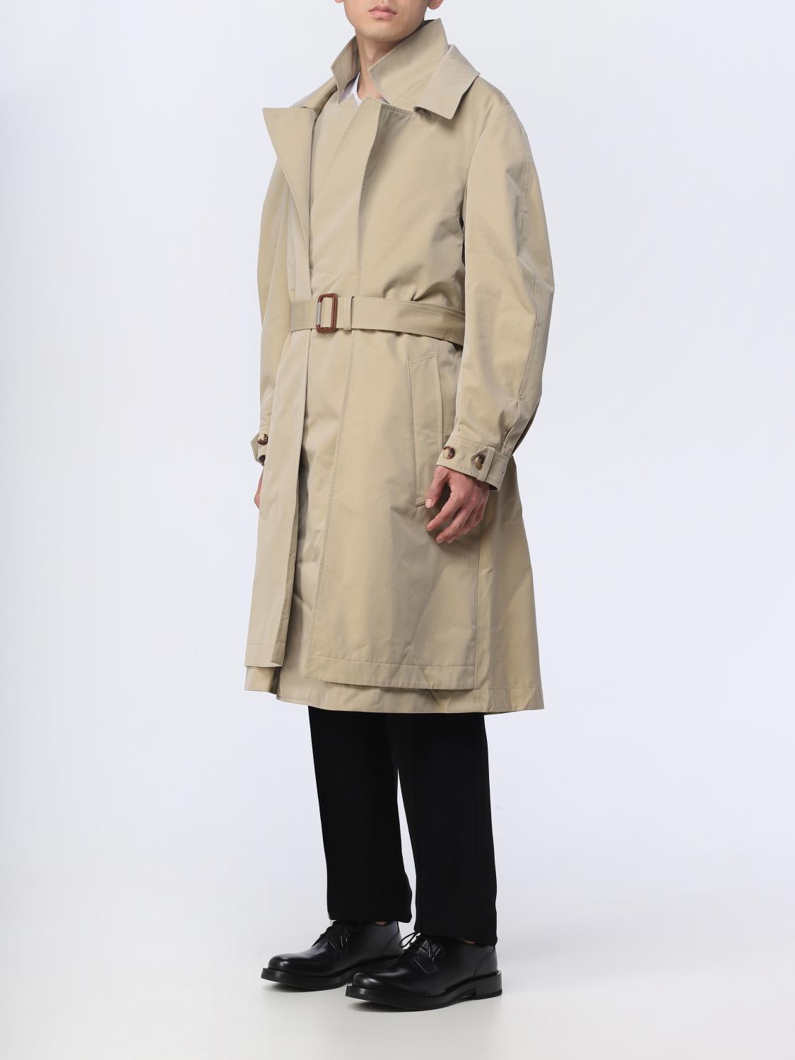 McQueen トレンチコート メンズ - ベージュ | 745744QVS35 | GIGLIO.COM