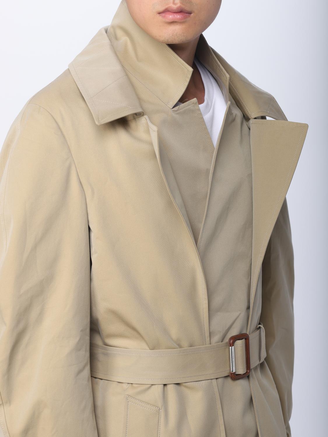 McQueen トレンチコート メンズ - ベージュ | 745744QVS35 | GIGLIO.COM