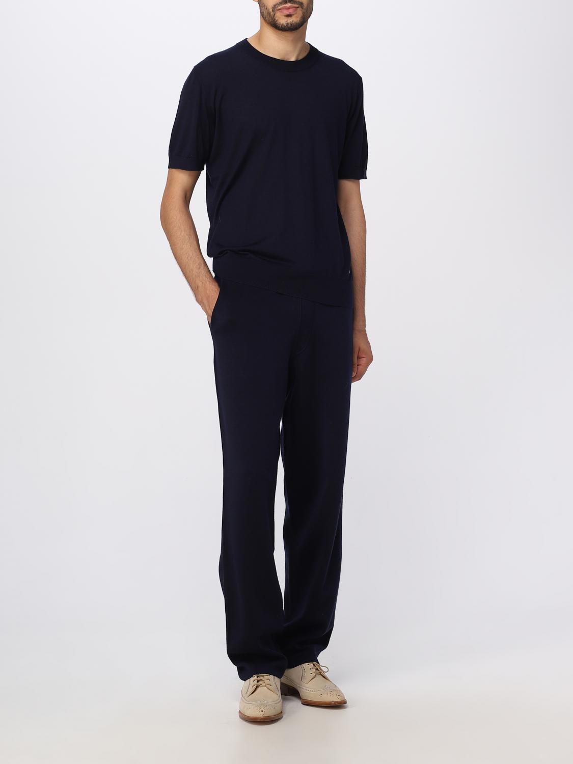 BRIONI 팬츠: 팬츠 남성 Brioni, 블루 - Img 2