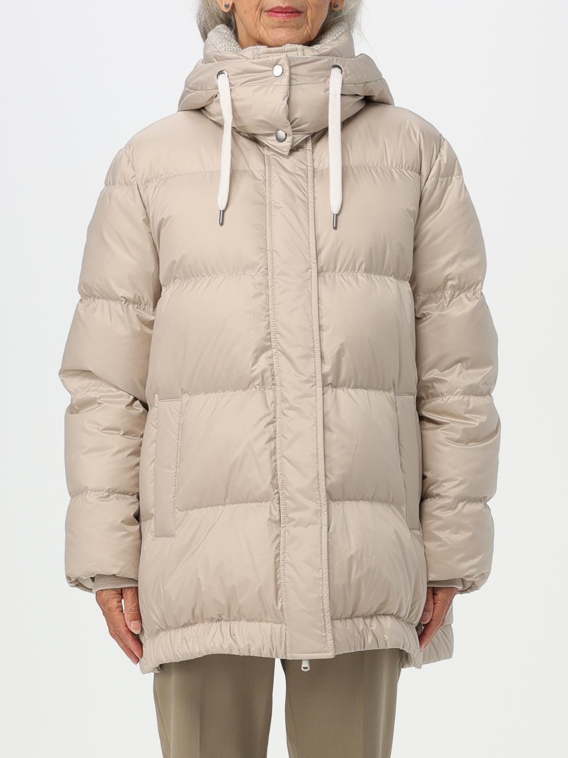 BRUNELLO CUCINELLI: down jacket in quilted nylon Beige
