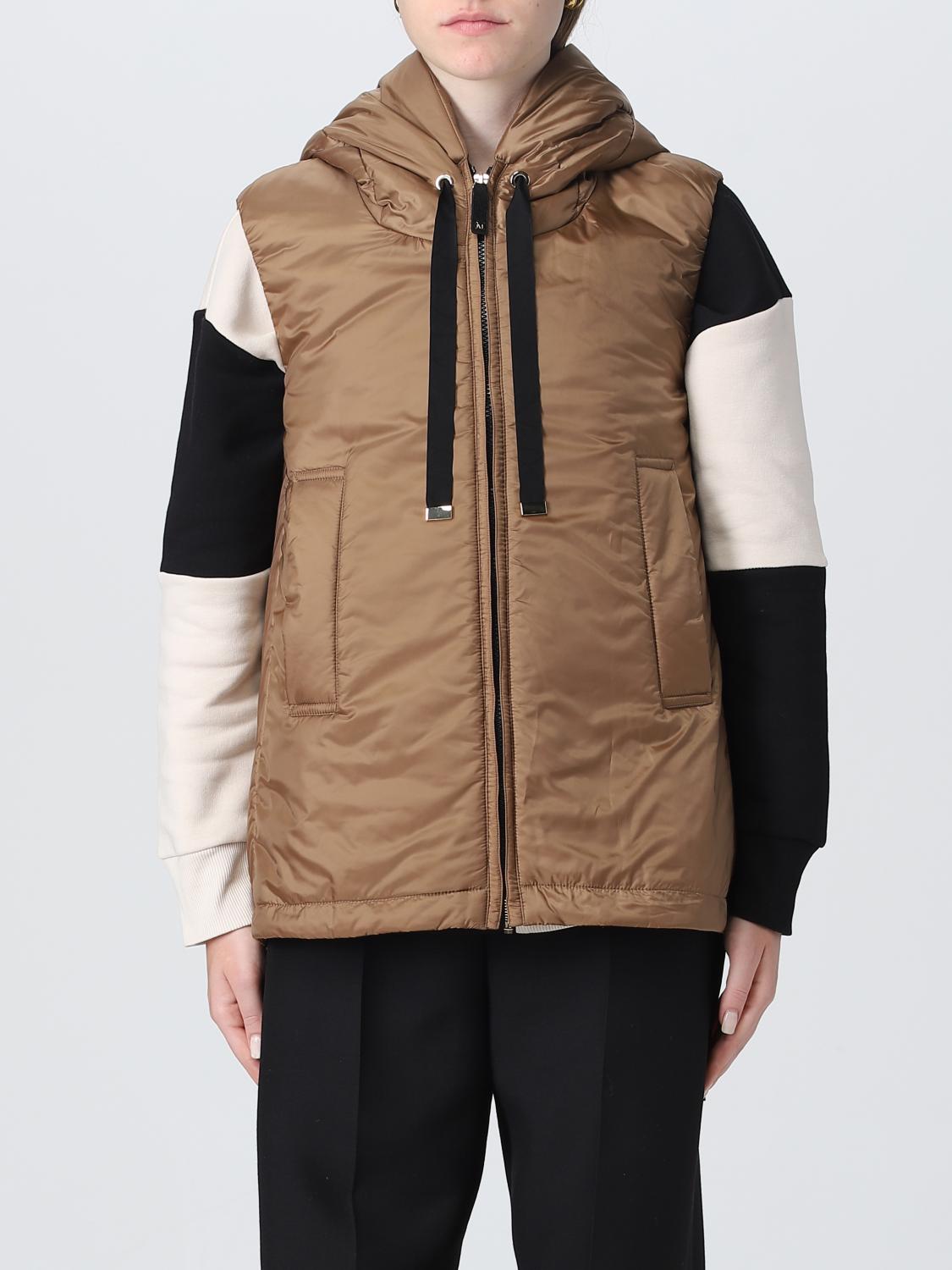 MAX MARA THE CUBE GILET: Gilet Max Mara The Cube in nylon antigoccia, Cammello - Img 1