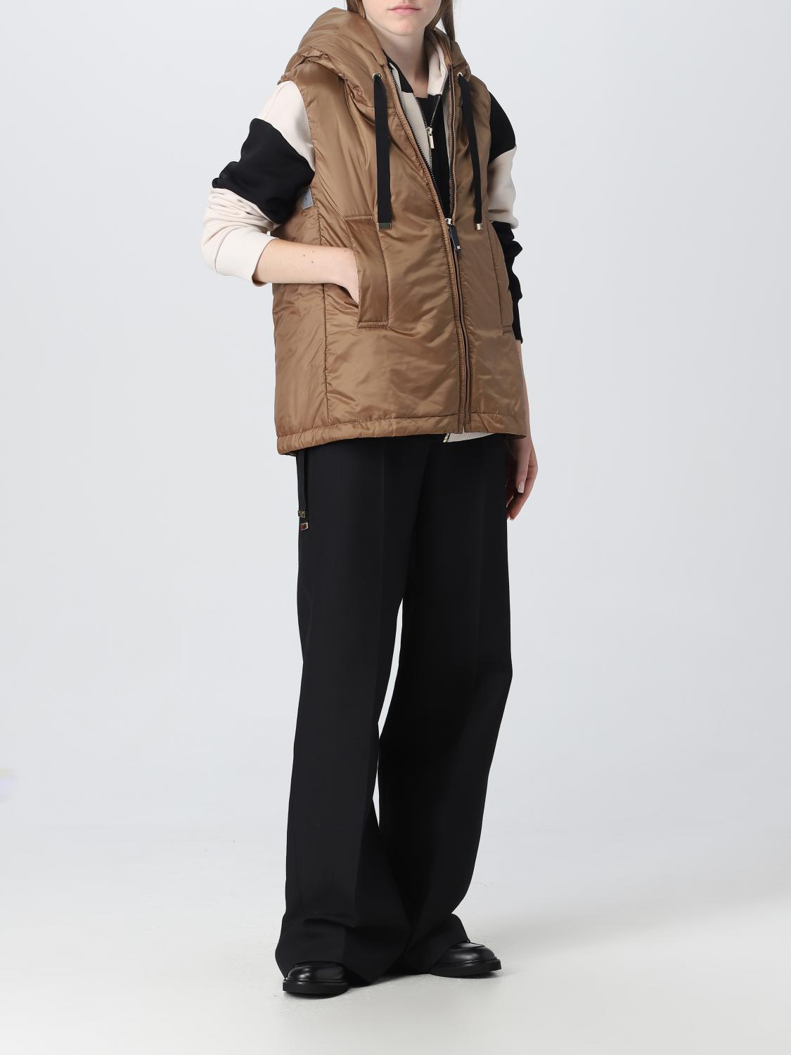 MAX MARA THE CUBE GILET: Gilet Max Mara The Cube in nylon antigoccia, Cammello - Img 2