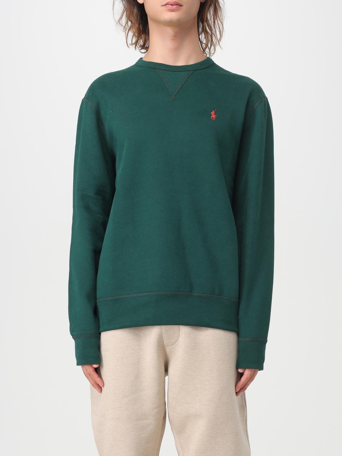 POLO RALPH LAUREN SWEATSHIRT: Pullover herren Polo Ralph Lauren, Grün - Img 1