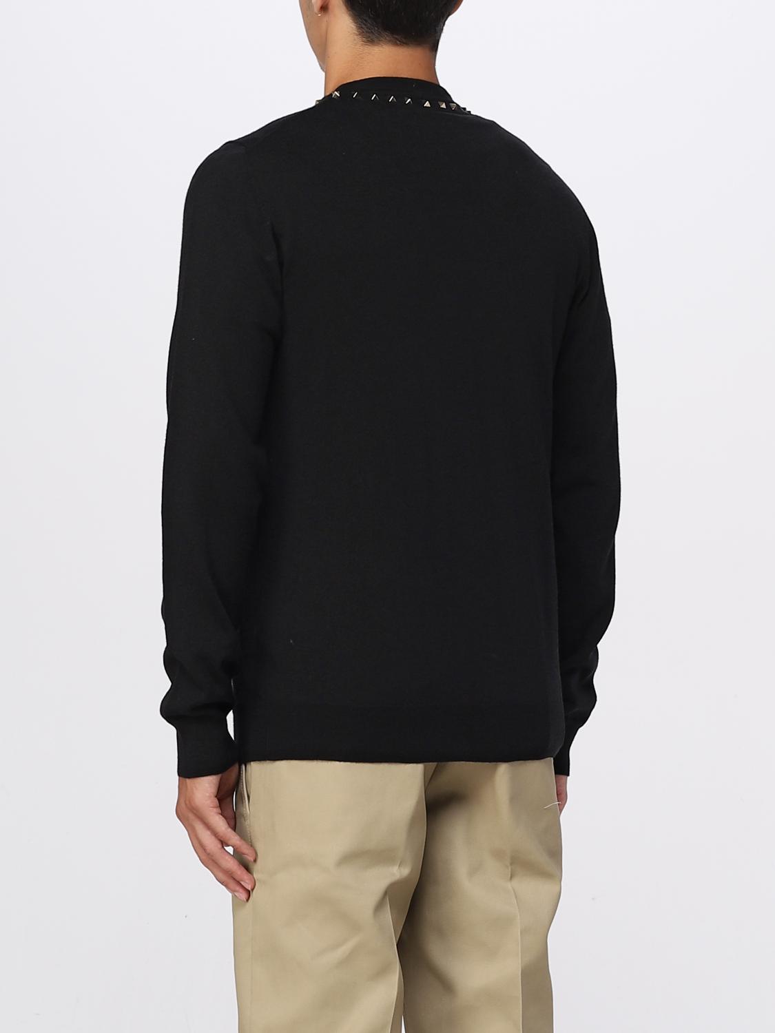 VALENTINO CARDIGAN: Valentino Rockstud wool cardigan, Black - Img 3