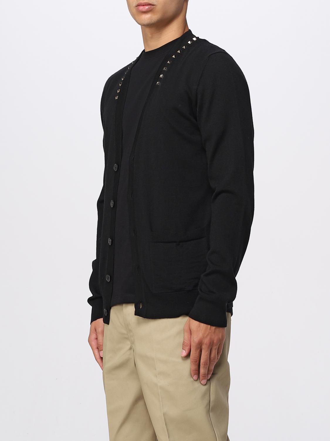 VALENTINO CARDIGAN: Valentino Rockstud wool cardigan, Black - Img 4