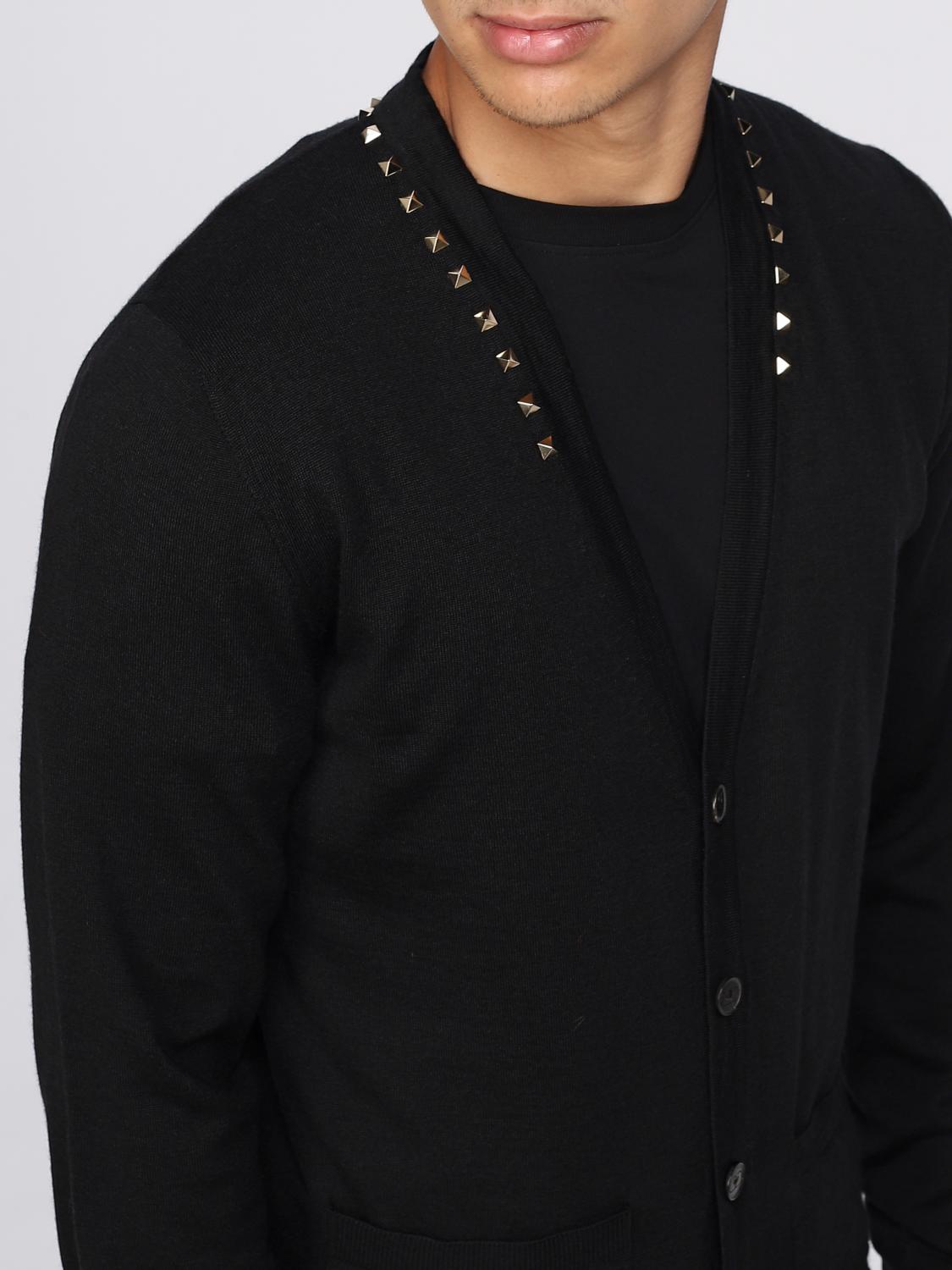 VALENTINO CARDIGAN: Valentino Rockstud wool cardigan, Black - Img 5