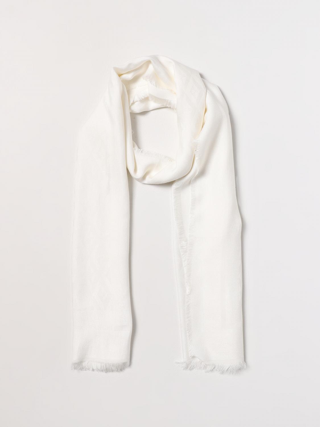 ELISABETTA FRANCHI SCARF: Elisabetta Franchi scarf in viscose blend, White - Img 2