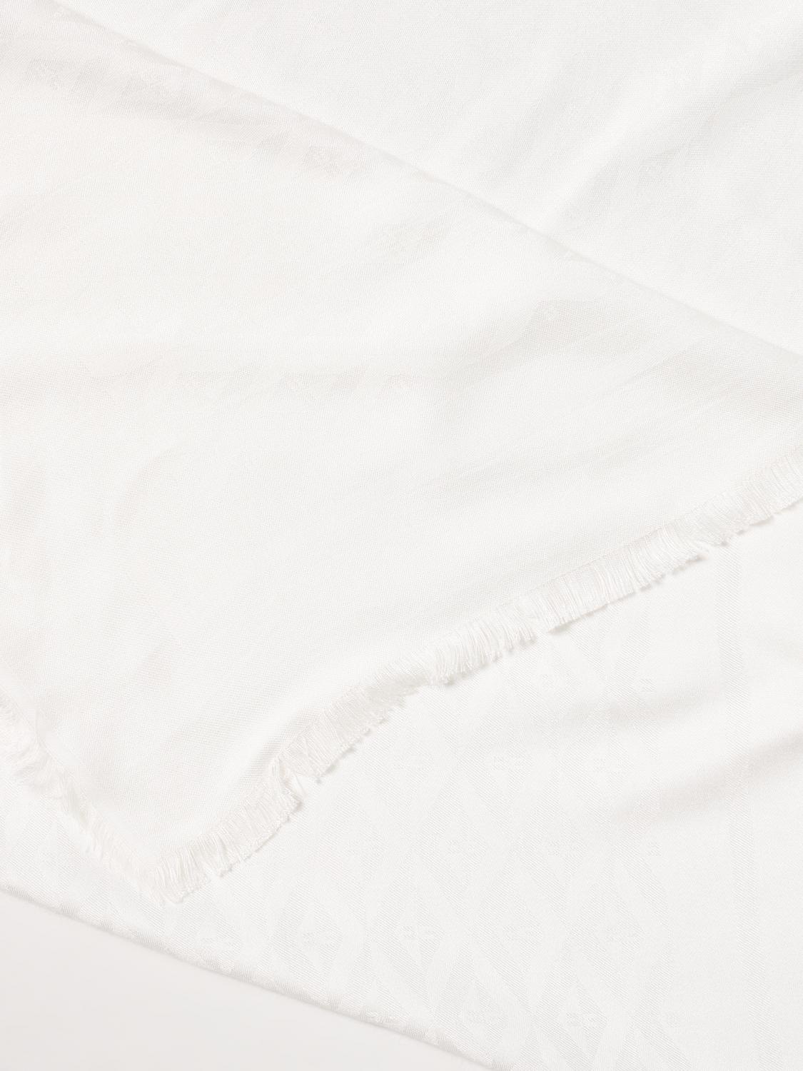 ELISABETTA FRANCHI SCARF: Elisabetta Franchi scarf in viscose blend, White - Img 3