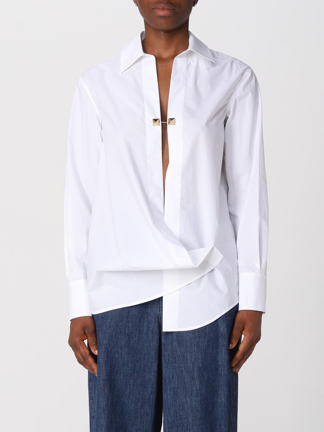 Valentino White Cotton Blouse main image 1