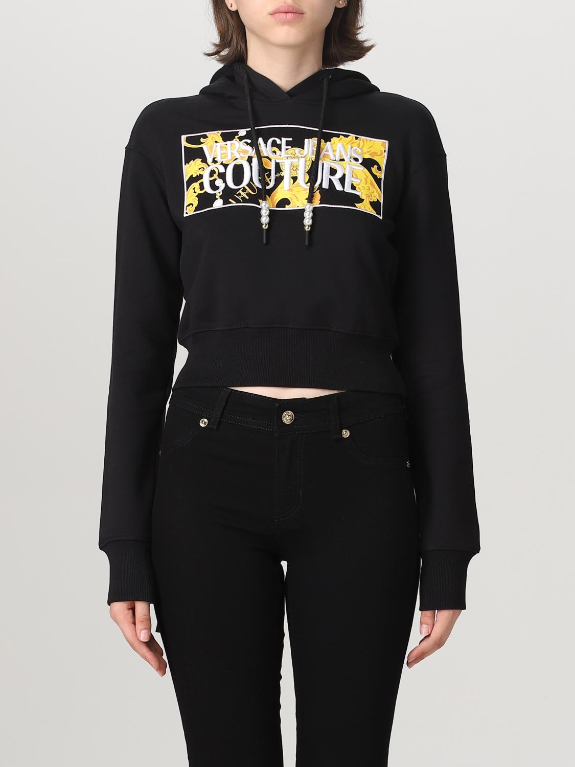 VERSACE JEANS COUTURE SUDADERA: Sudadera mujer Versace Jeans Couture, Negro - Img 1