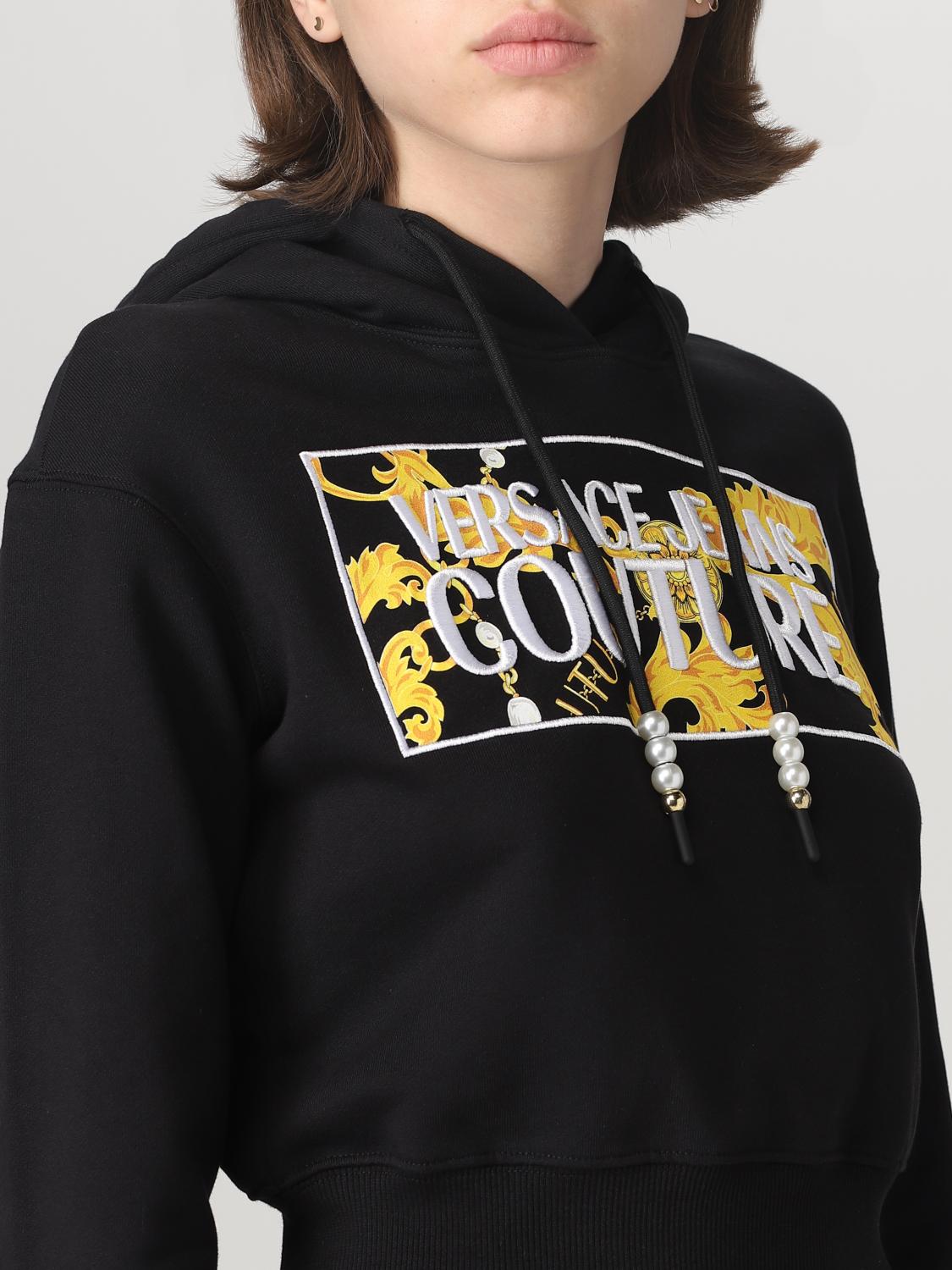 VERSACE JEANS COUTURE SUDADERA: Sudadera mujer Versace Jeans Couture, Negro - Img 3