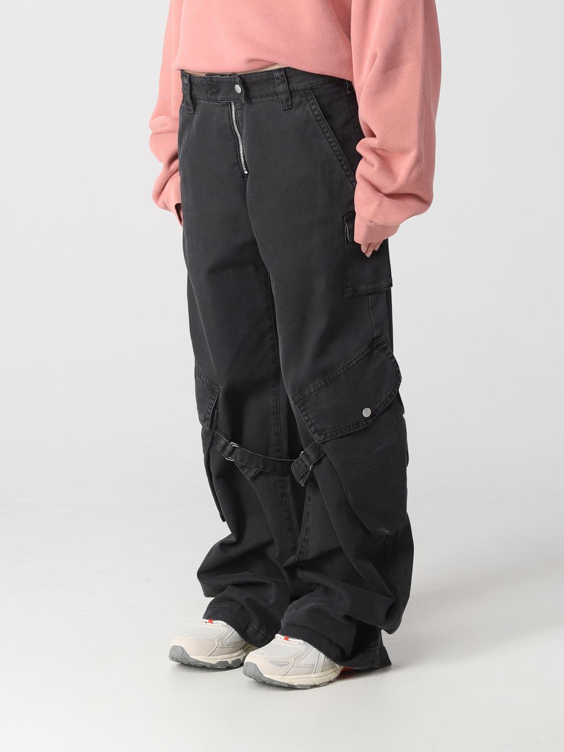 ACNE STUDIOS PANTALONI: Pantalone cargo Acne Studios in cotone, Nero - Img 4