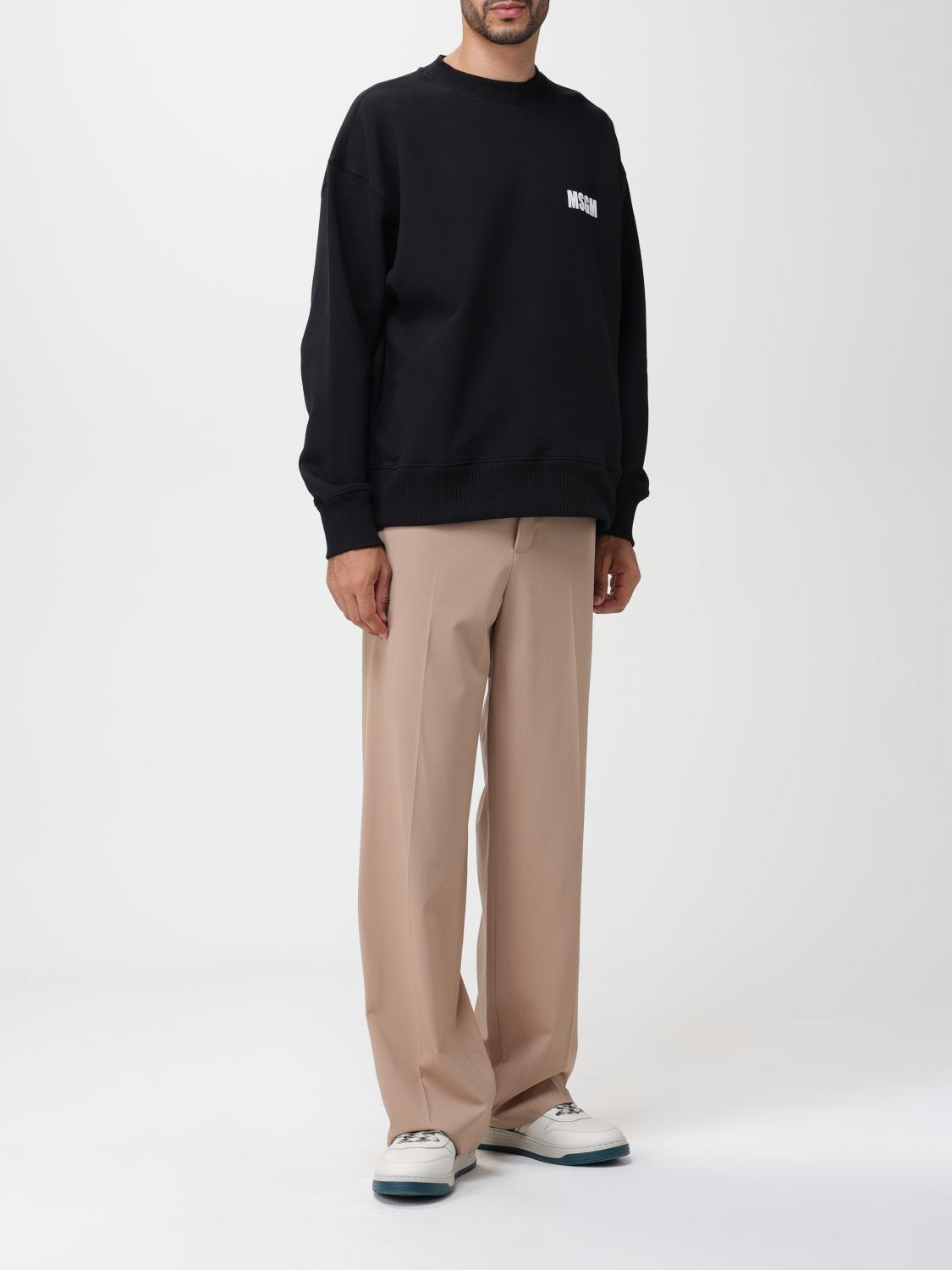 【MSGM】ストレッチ wool straight-leg パンツ MSGM Outlet: pants in stretch virgin wool - Beige | MSGM