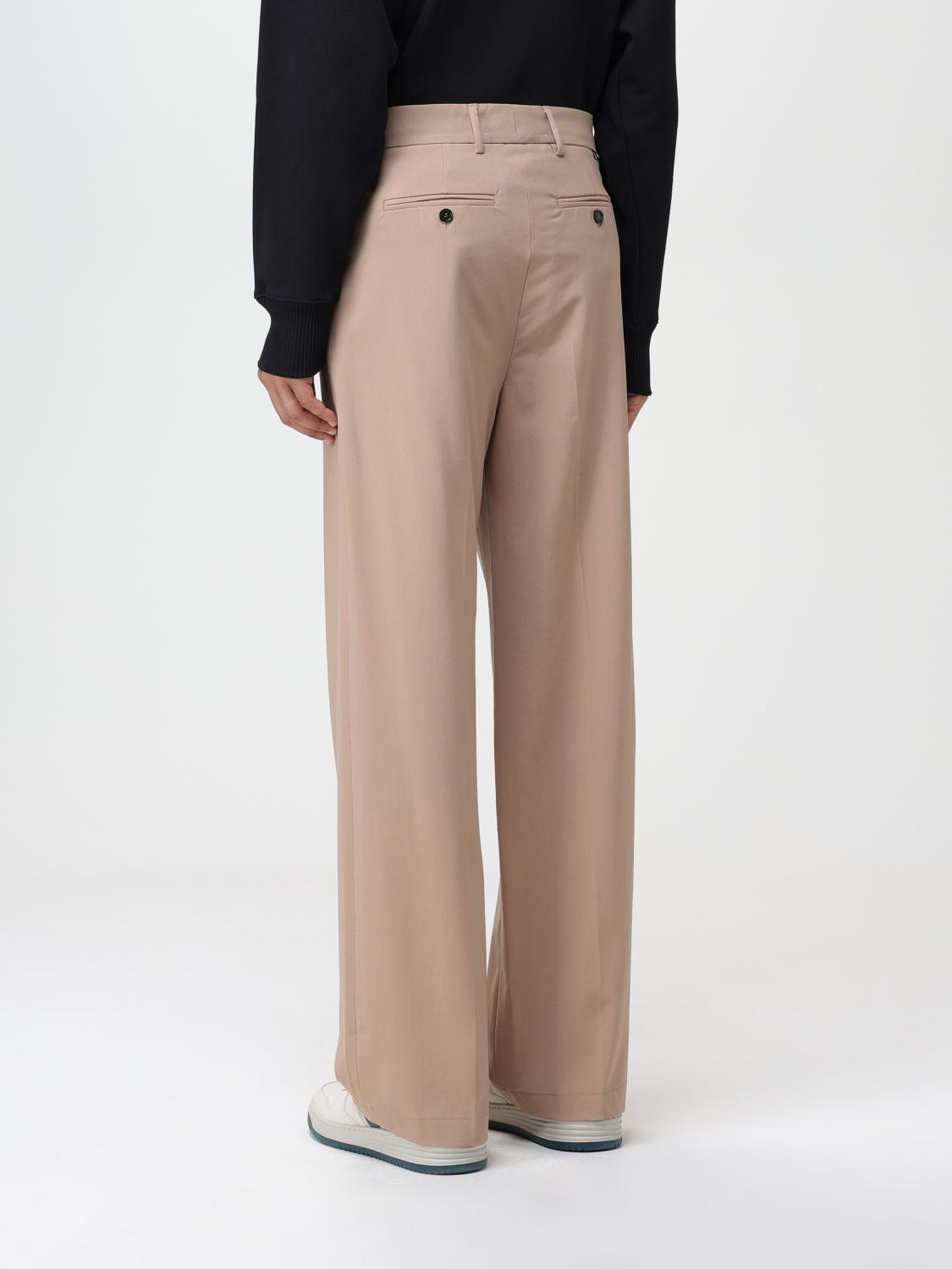 MSGM PANTS: MSGM pants in stretch virgin wool, Beige - Img 3