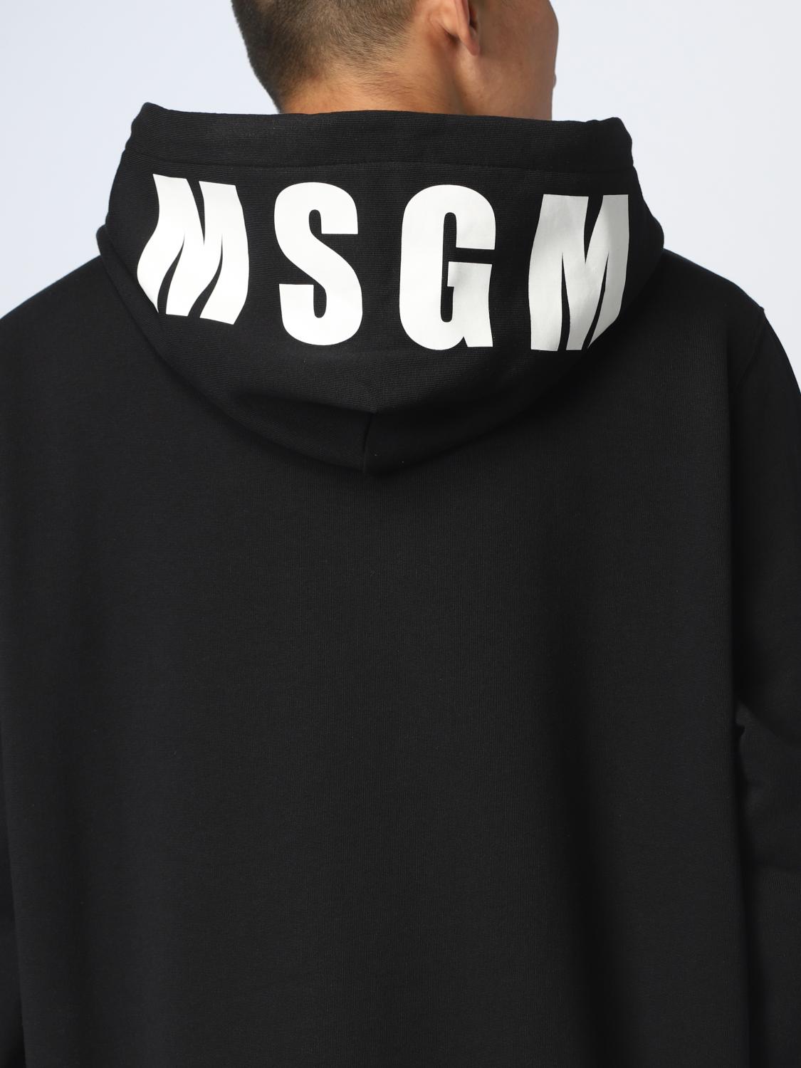 MSGM SWEATSHIRT: Sweater men MSGM, Black - Img 3