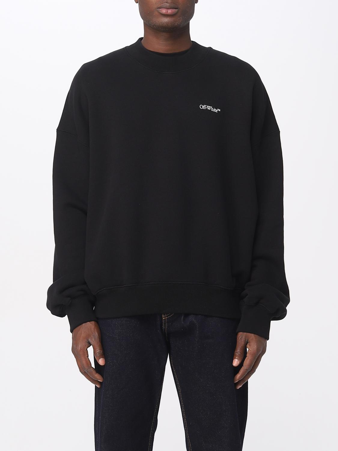 Off-White Men's Cotton Sweatshirt Black