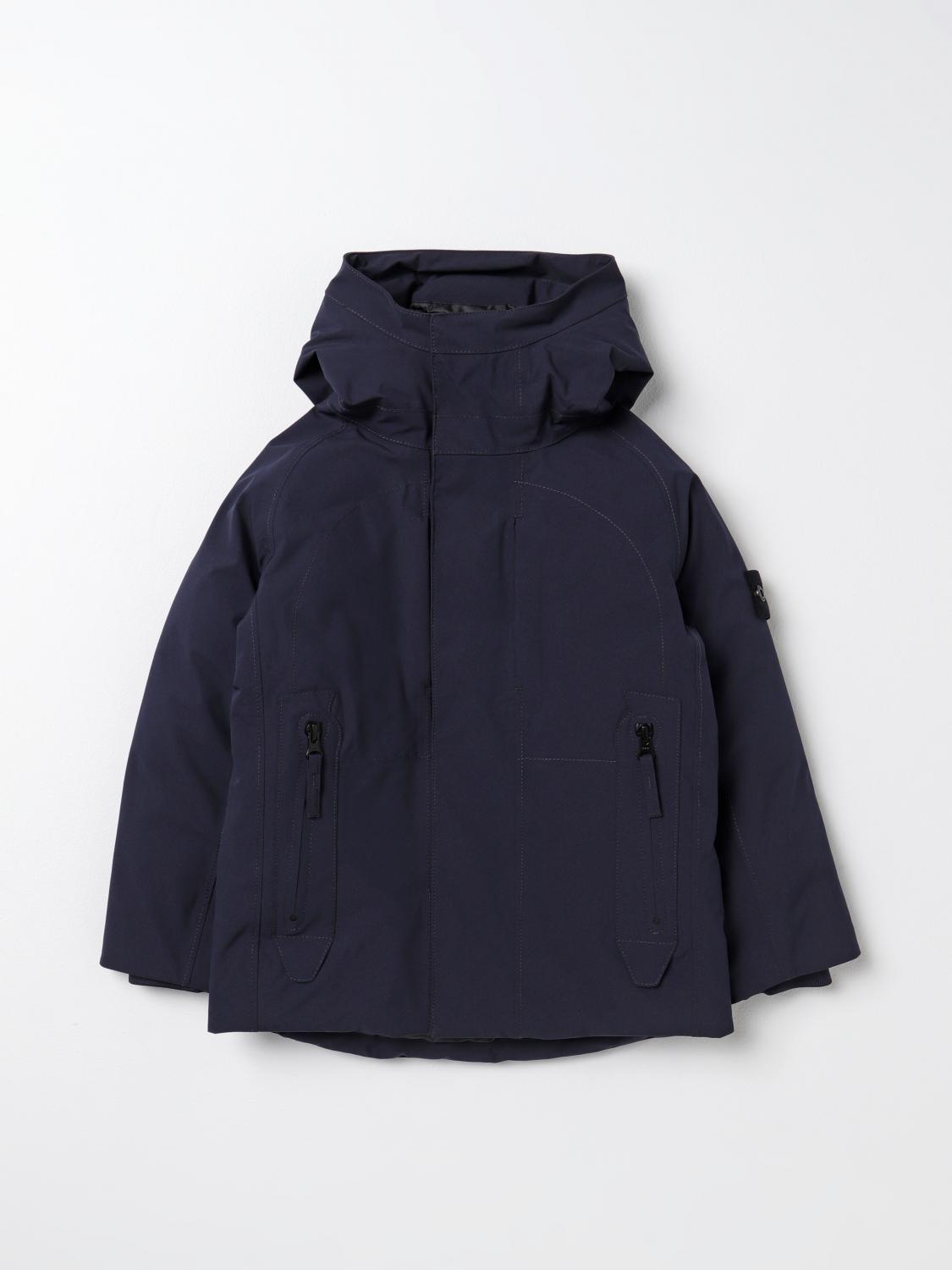 STONE ISLAND JUNIOR JACKET: Coat kids Stone Island Junior, Blue - Img 1