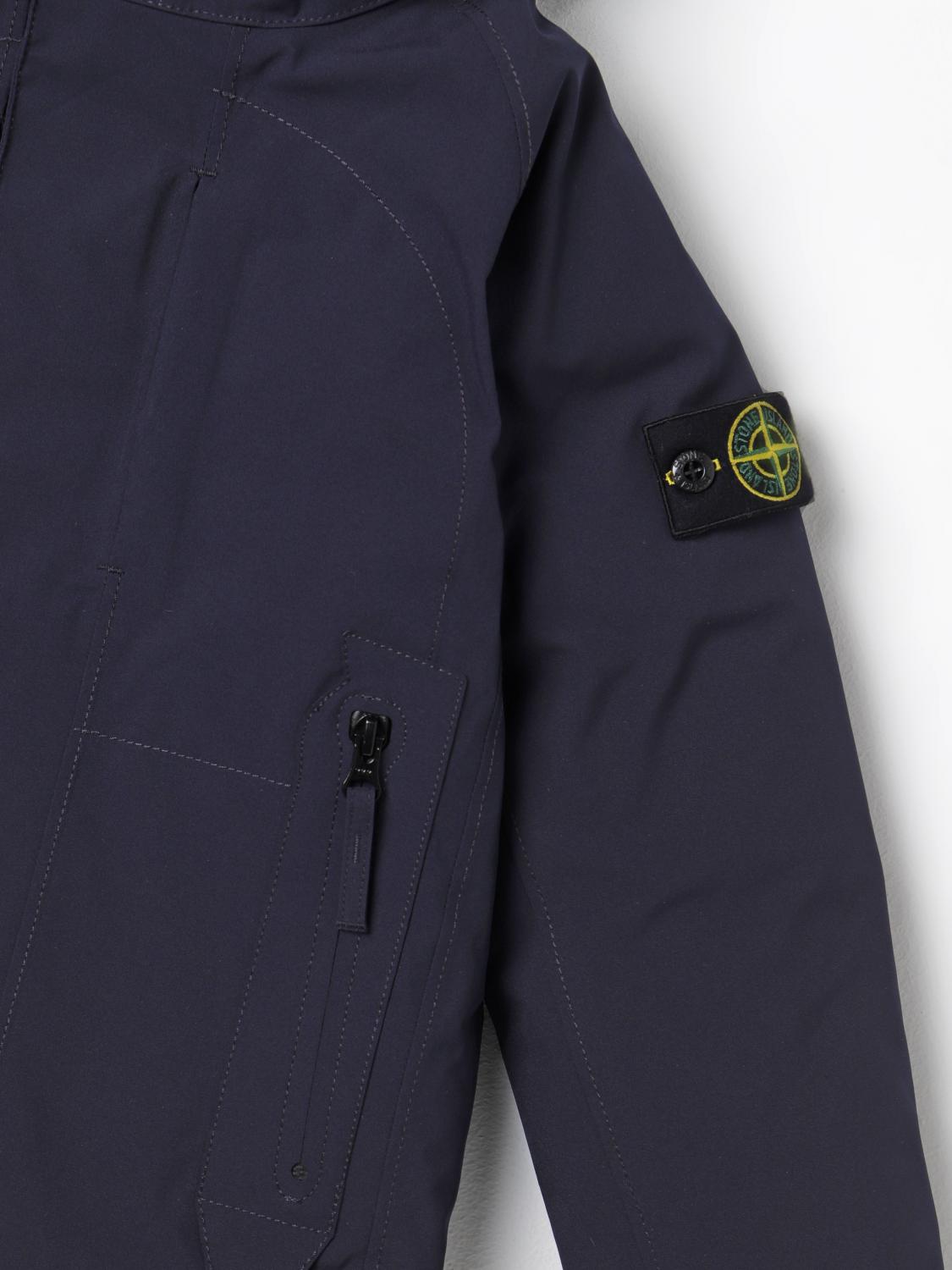 STONE ISLAND JUNIOR JACKET: Coat kids Stone Island Junior, Blue - Img 3