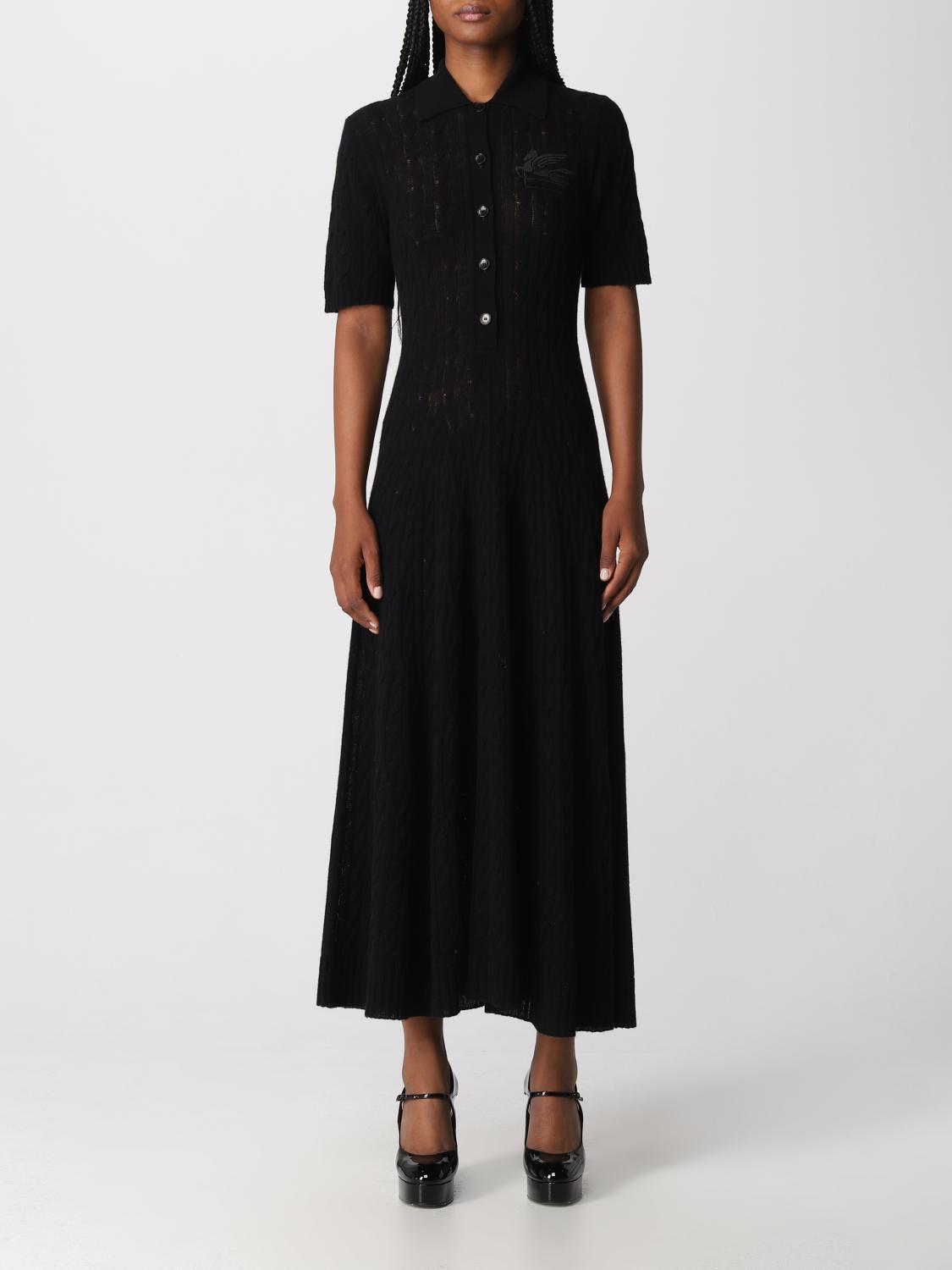 ETRO: Dress woman - Black | Etro dress 128339200 online at