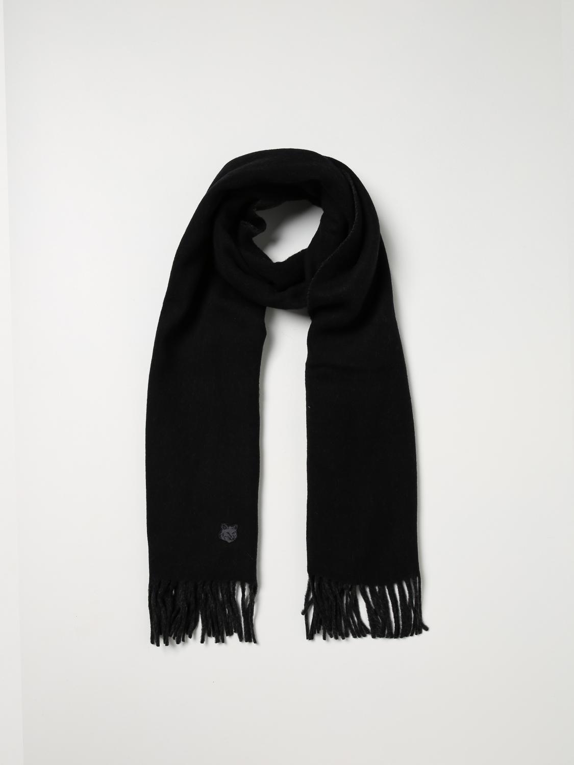 Maison Kitsuné スカーフ メンズ - ブラック | LM06201WA0018 Maison Kitsuné スカーフ メンズ - ブラック | LM06201WA0018
