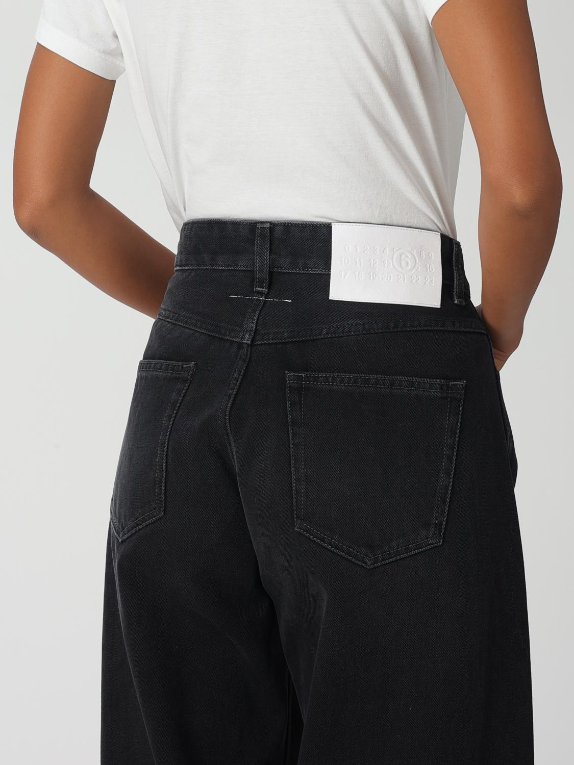 MM6 MAISON MARGIELA: Pants woman - Black | Mm6 Maison Margiela