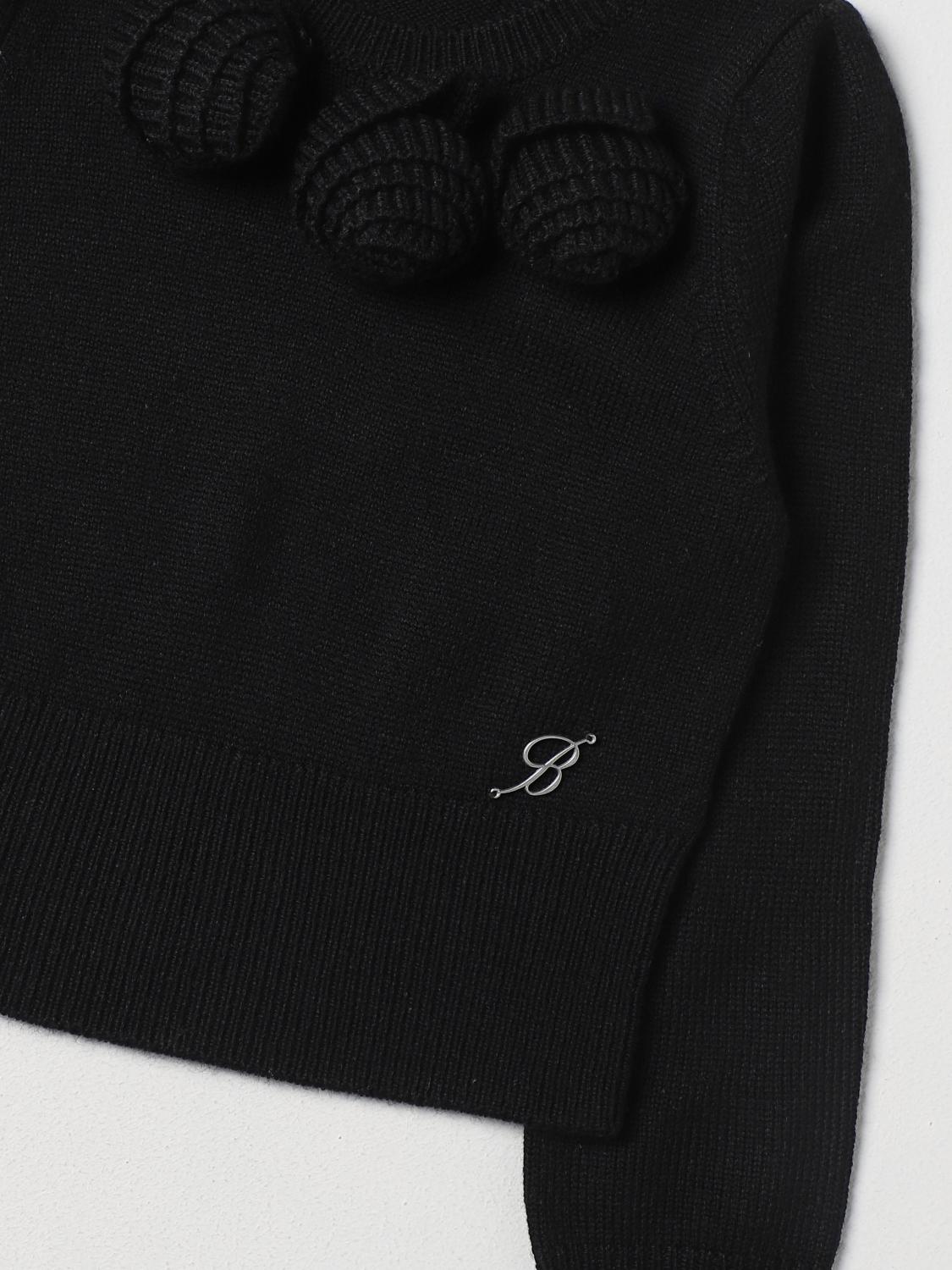 MISS BLUMARINE JERSEY: Jersey niños Miss Blumarine, Negro - Img 3