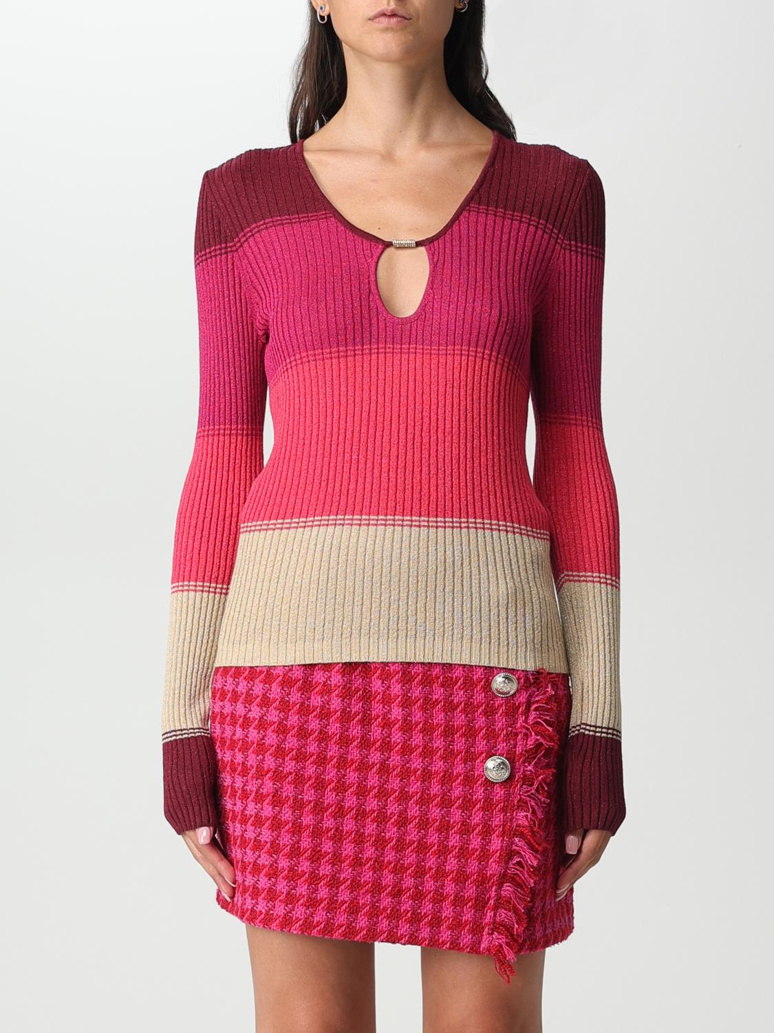 LIU JO: Maglia in misto viscose a coste con dettaglio cut out