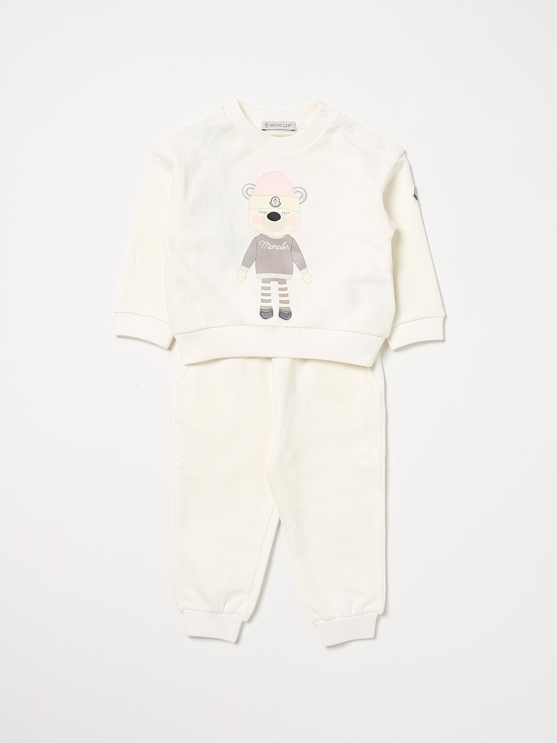 MONCLER JUMPSUIT: Romper kids Moncler, Natural - Img 1