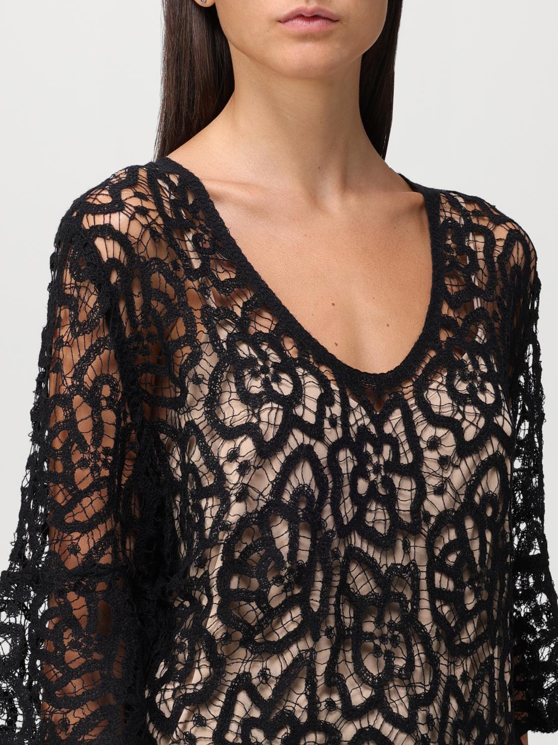 TWINSET PULLOVER: Pullover damen Twinset, Schwarz - Img 3