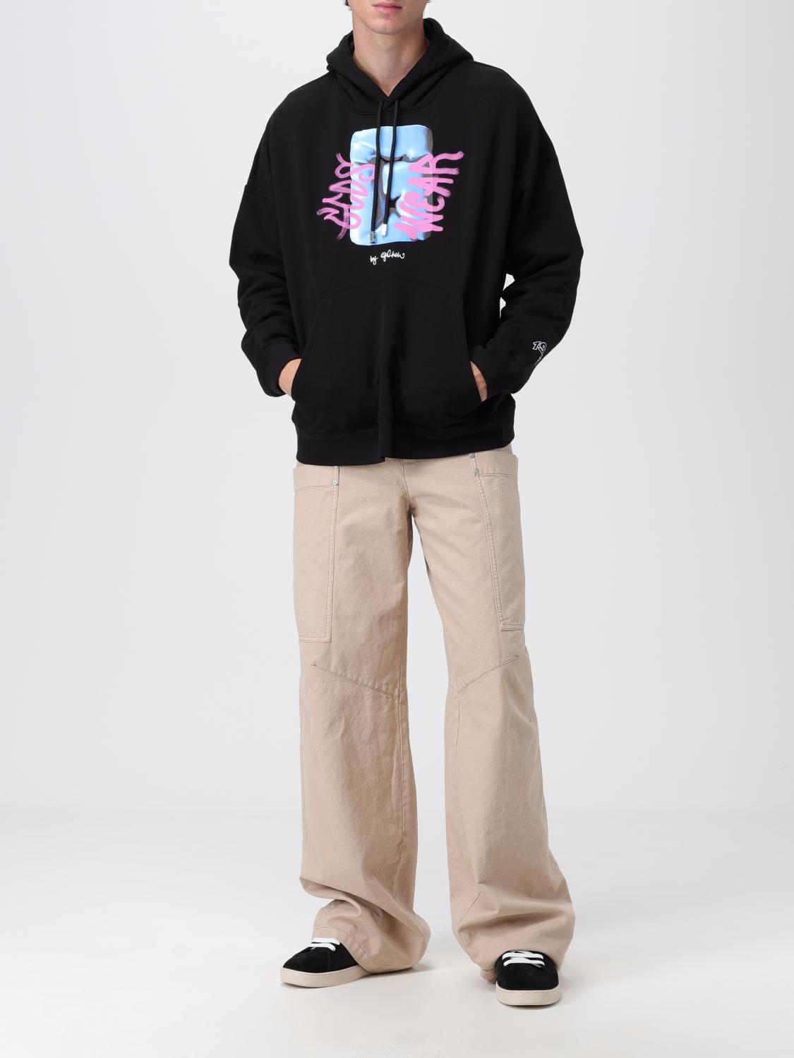 GCDS SWEATSHIRT: Pull homme GCDS, Noir - Img 2