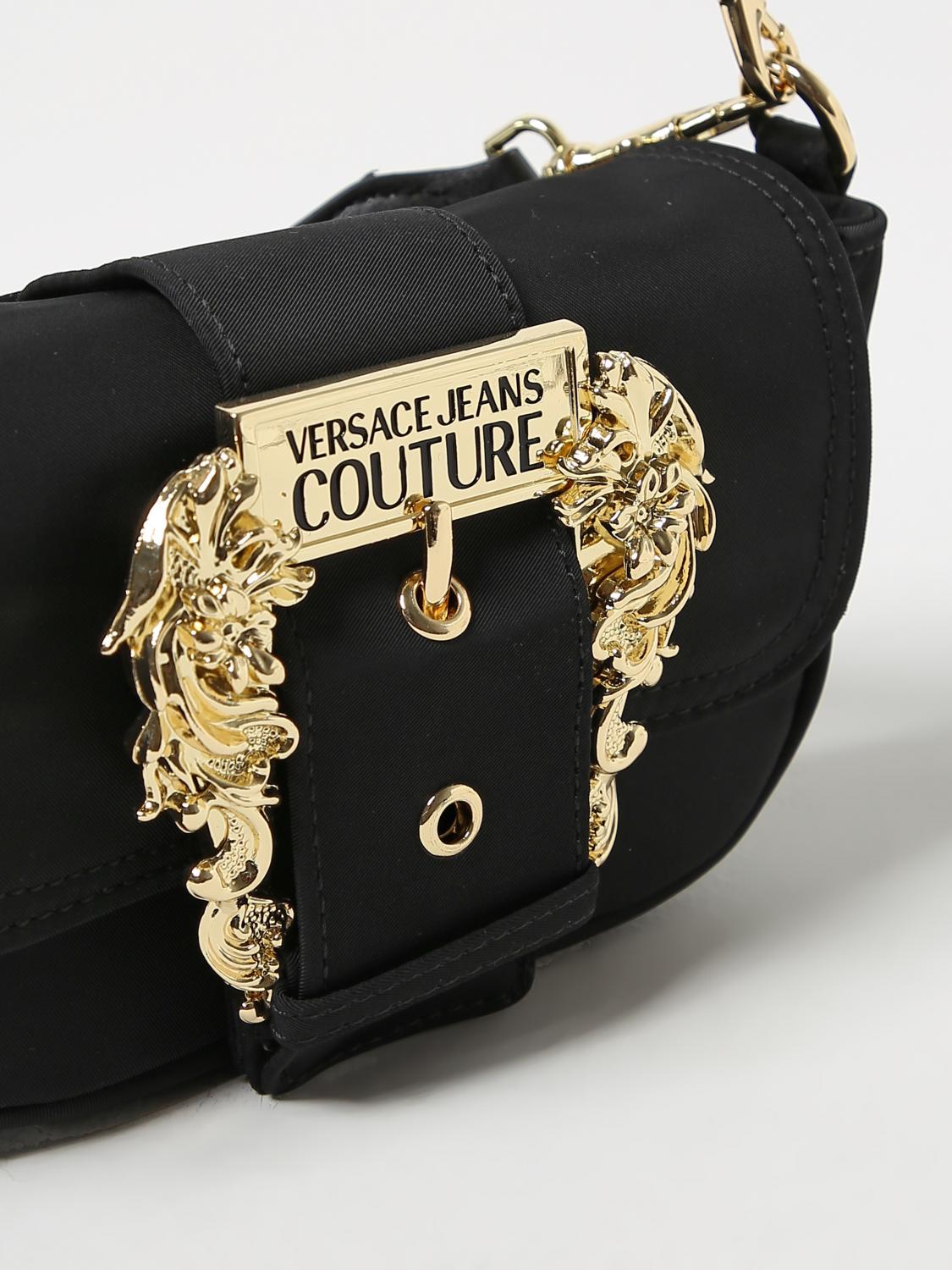 Versace Jeans Couture bag in nylon with shoulder strap - Black