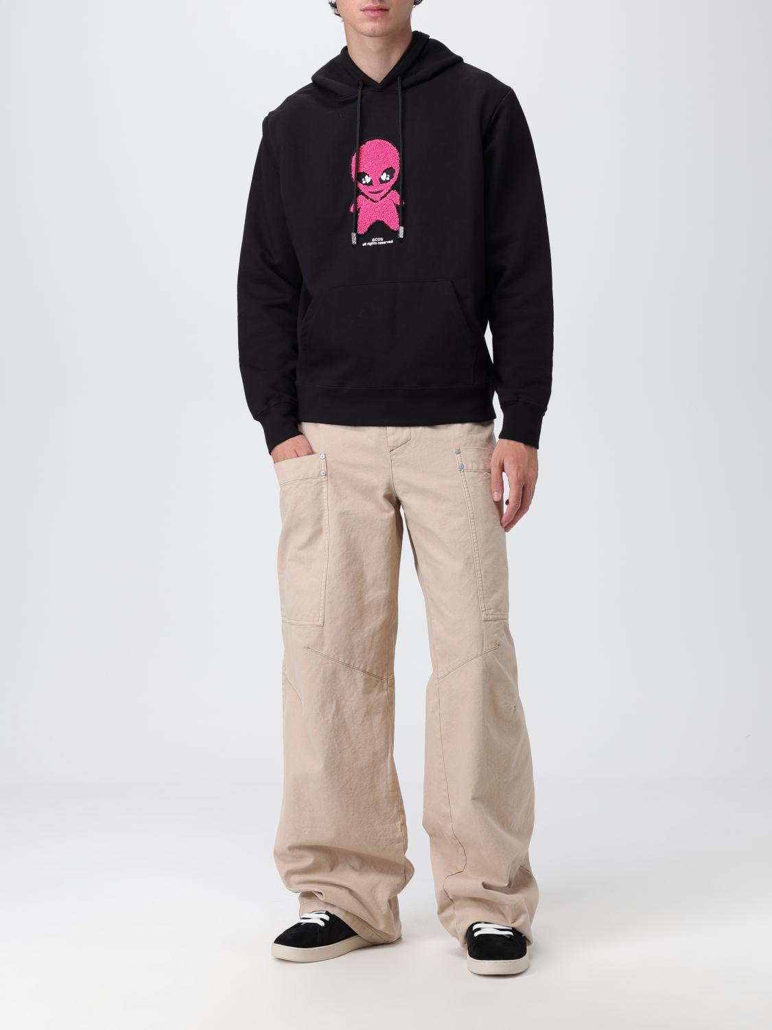 GCDS SUDADERA: Jersey hombre GCDS, Negro - Img 2