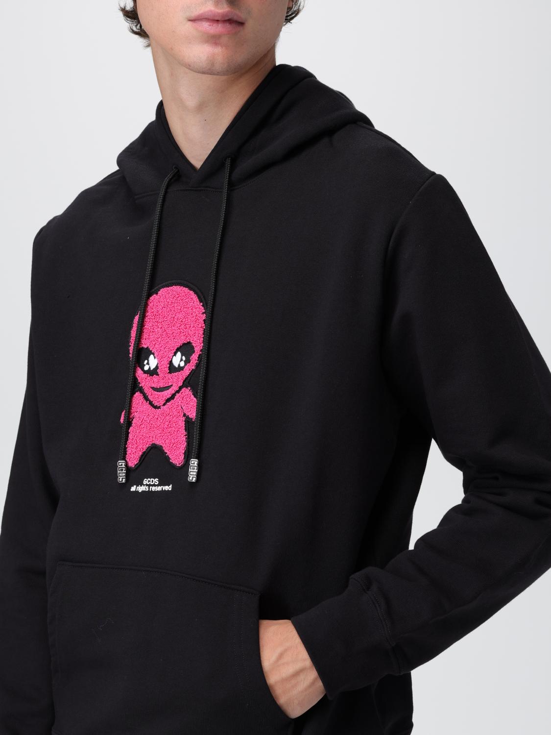 GCDS SUDADERA: Jersey hombre GCDS, Negro - Img 4