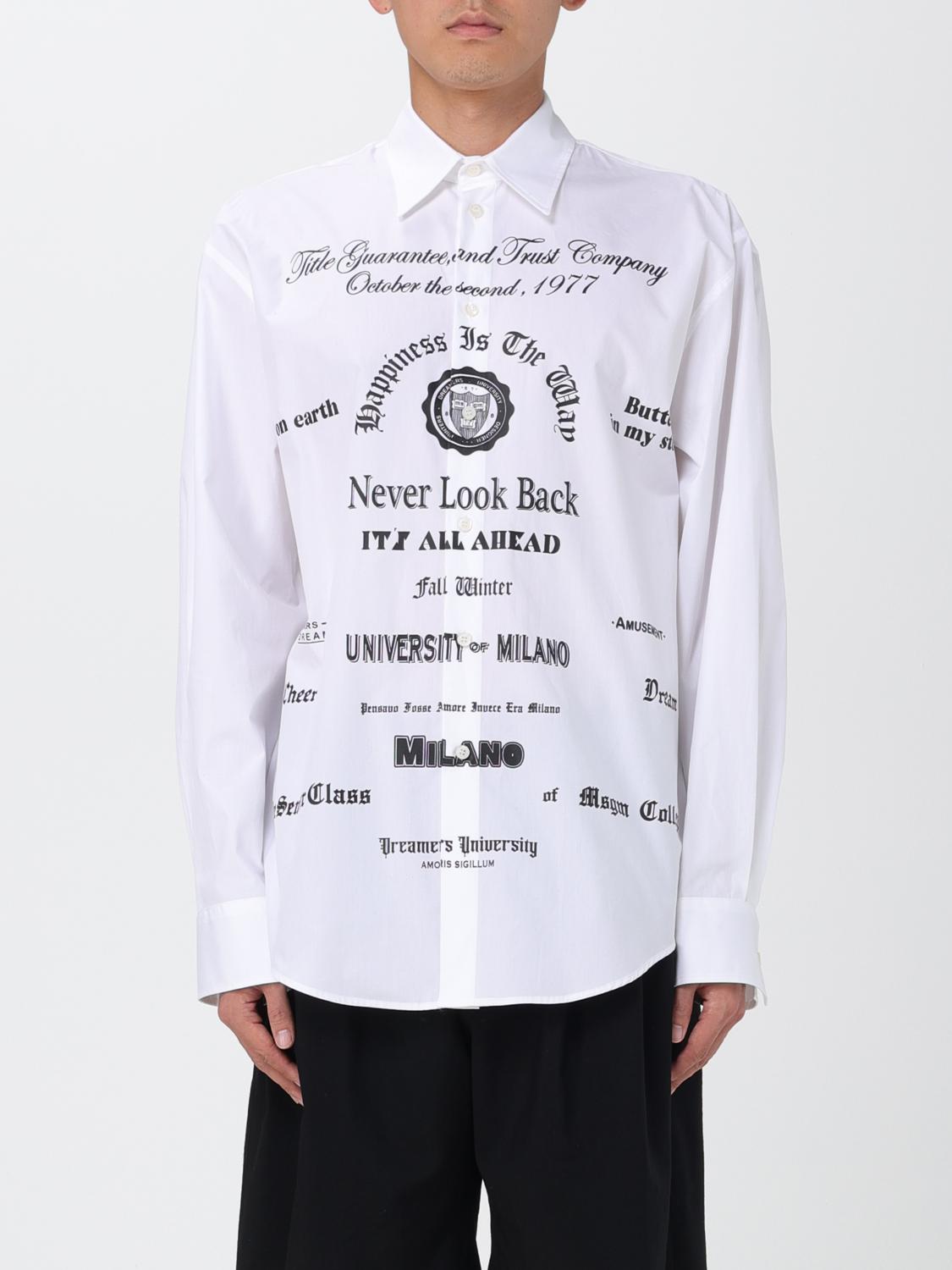 MSGM シャツ メンズ - ホワイト | 3540ME06X237501 | GIGLIO.COM